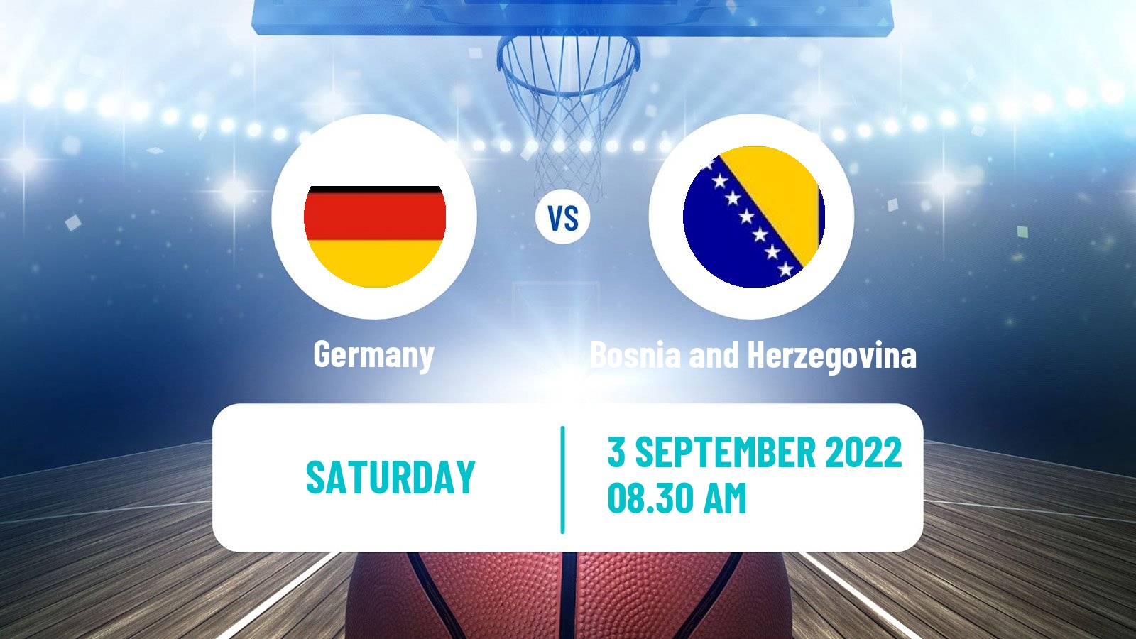 Basketball EuroBasket Germany - Bosnia and Herzegovina