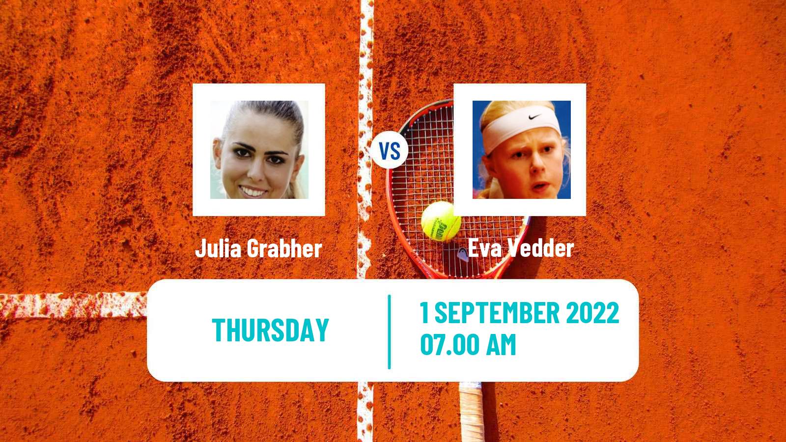 Tennis ITF Tournaments Julia Grabher - Eva Vedder
