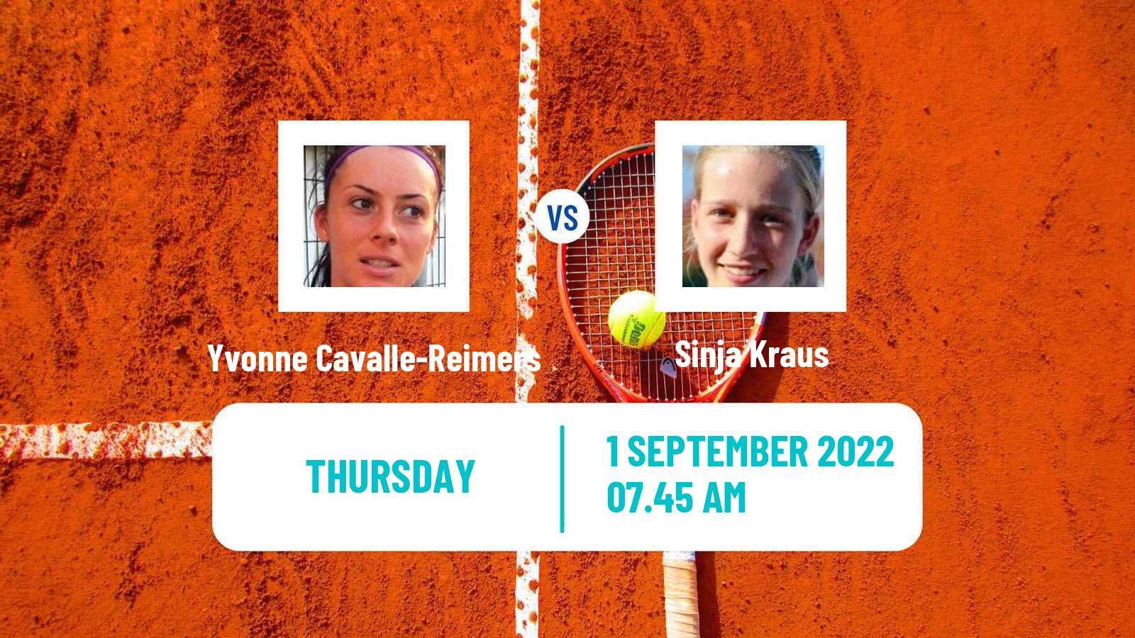 Tennis ITF Tournaments Yvonne Cavalle-Reimers - Sinja Kraus