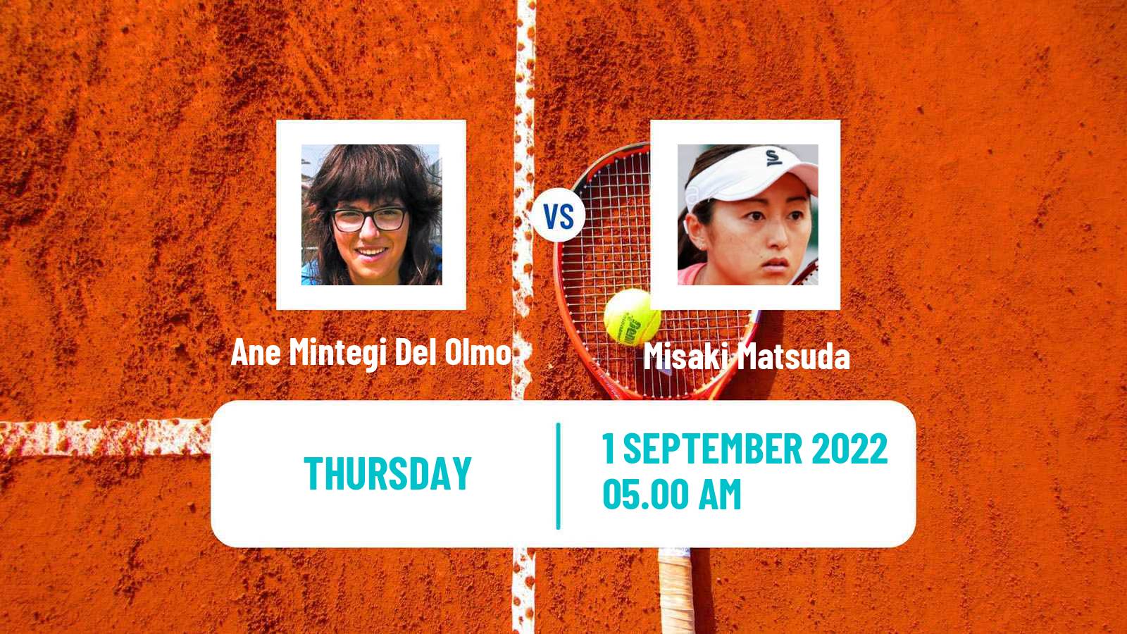 Tennis ITF Tournaments Ane Mintegi Del Olmo - Misaki Matsuda