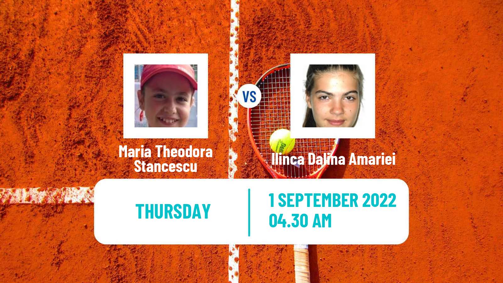 Tennis ITF Tournaments Maria Theodora Stancescu - Ilinca Dalina Amariei