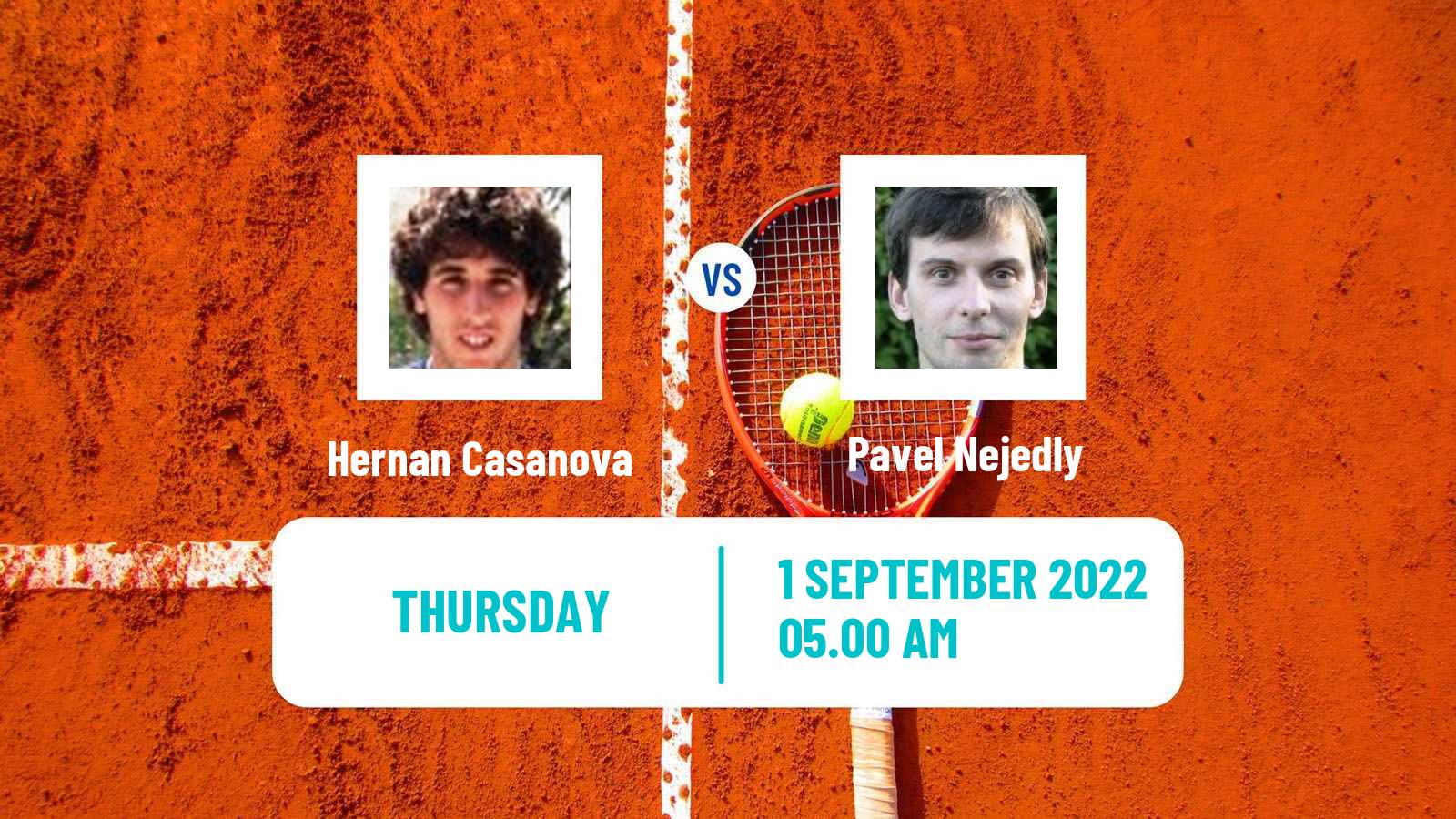 Tennis ITF Tournaments Hernan Casanova - Pavel Nejedly