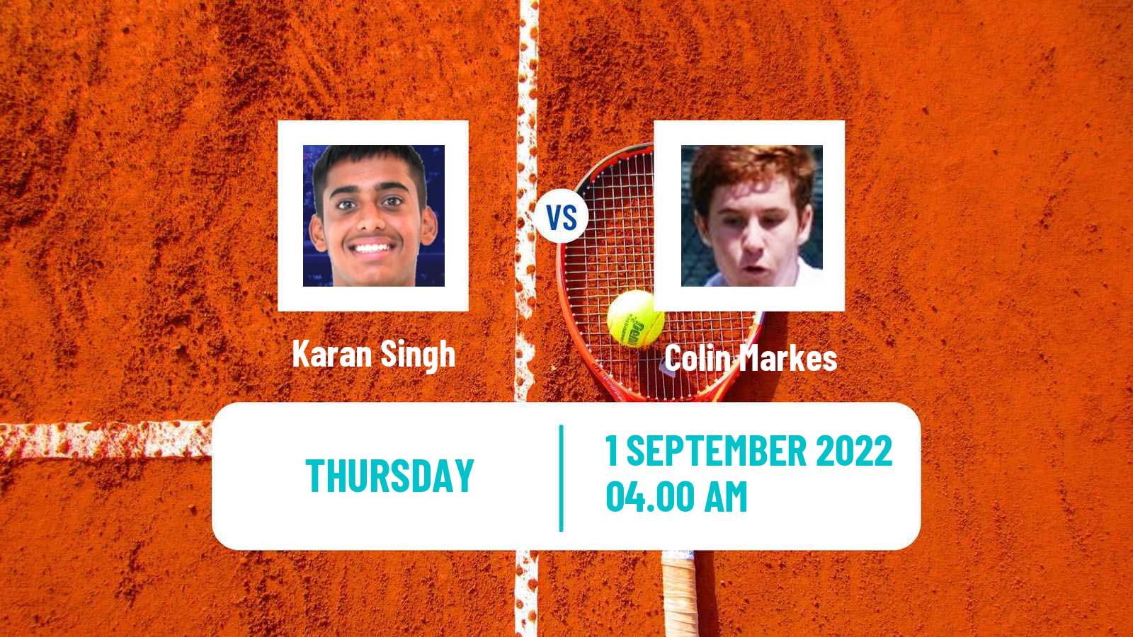 Tennis ITF Tournaments Karan Singh - Colin Markes