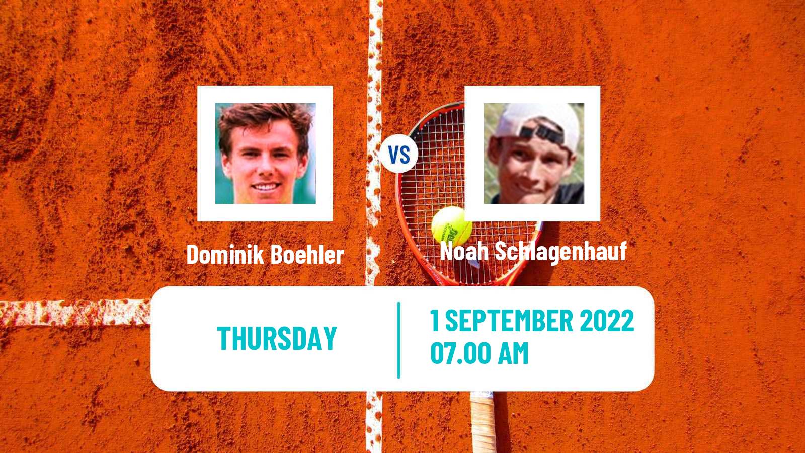 Tennis ITF Tournaments Dominik Boehler - Noah Schlagenhauf