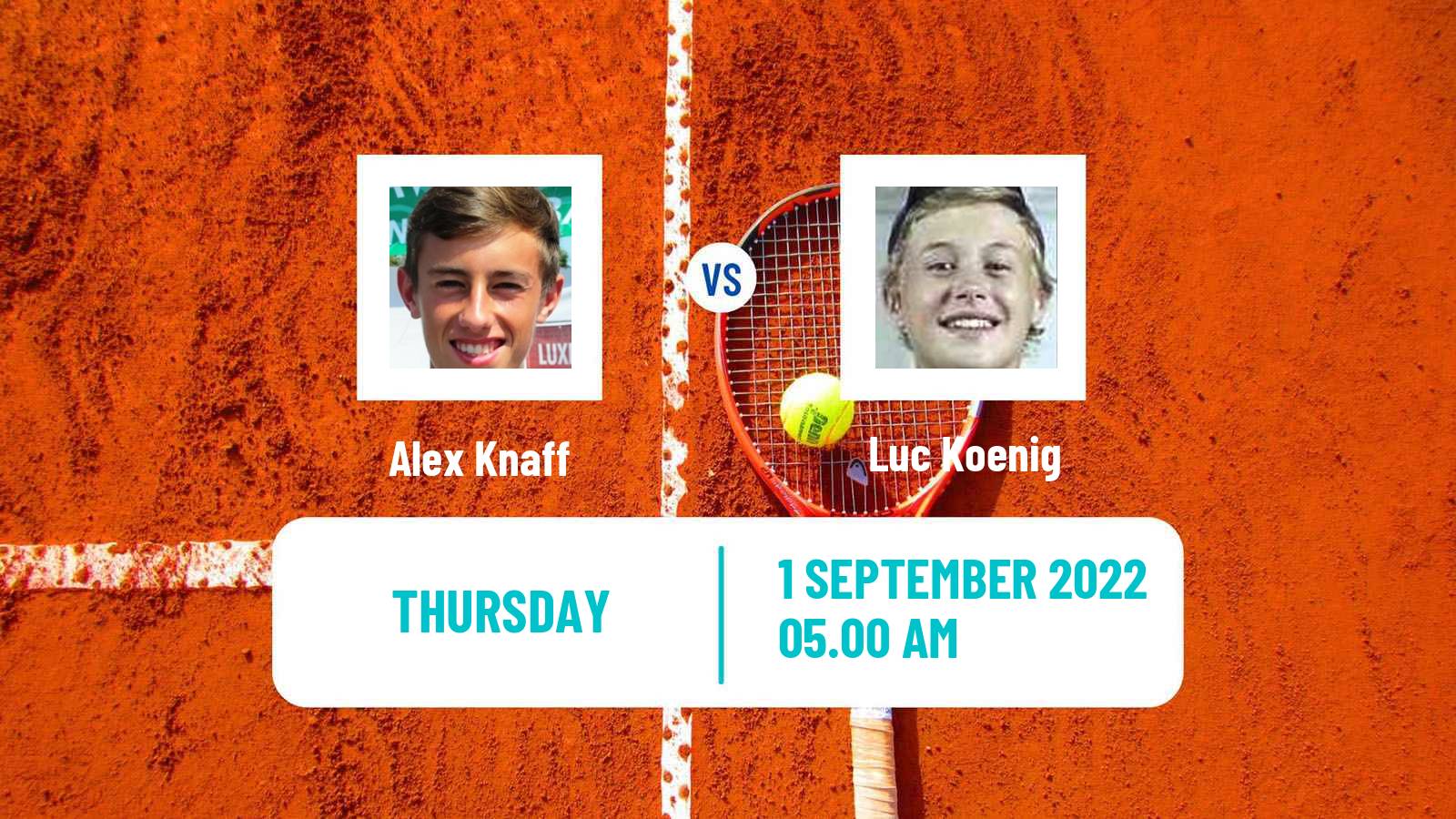 Tennis ITF Tournaments Alex Knaff - Luc Koenig