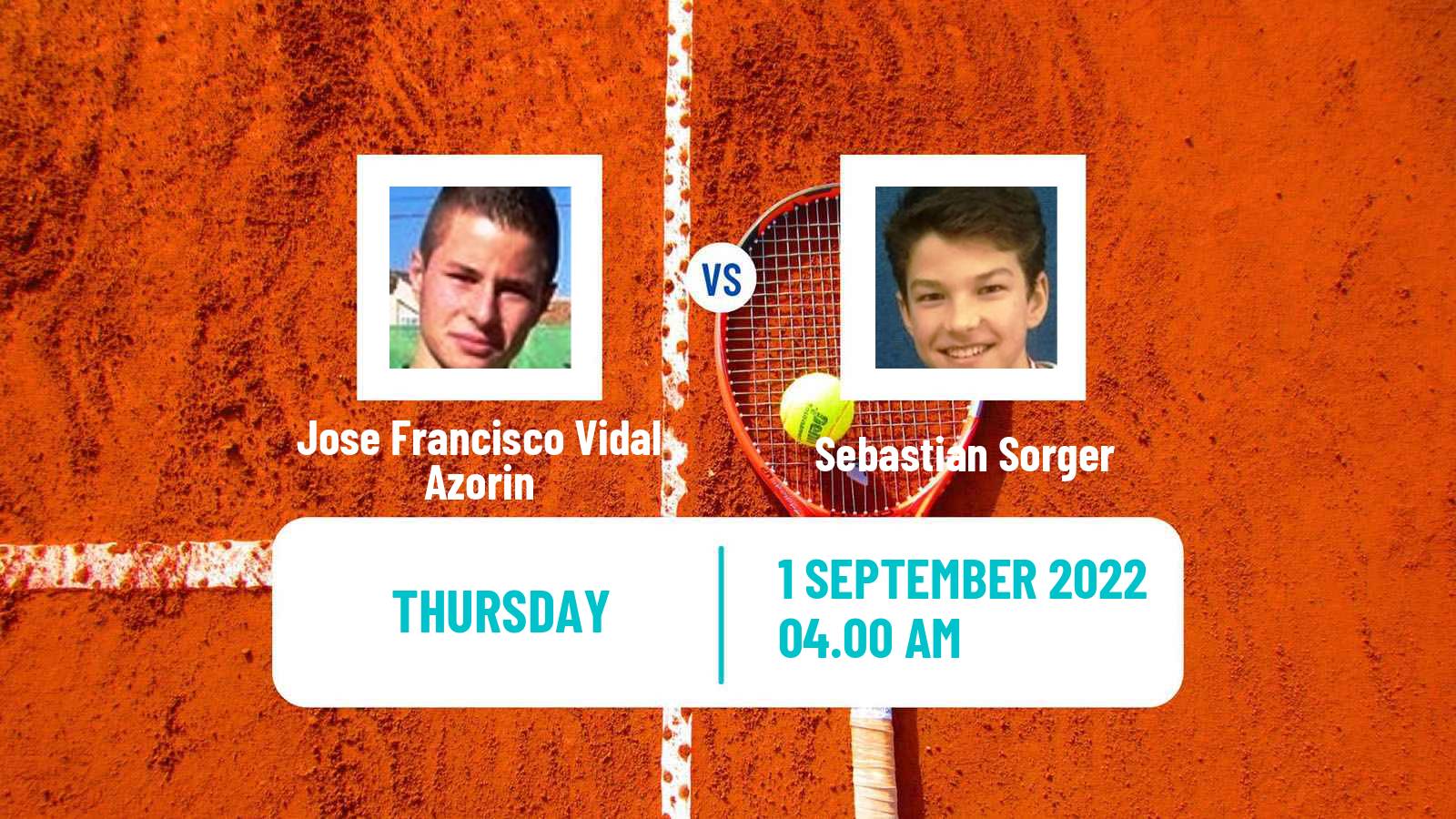 Tennis ITF Tournaments Jose Francisco Vidal Azorin - Sebastian Sorger