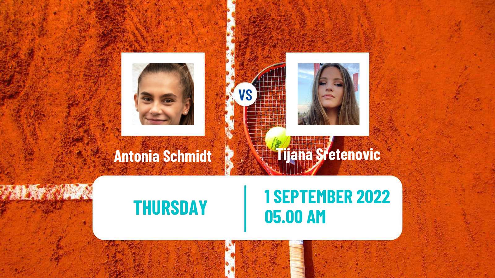 Tennis ITF Tournaments Antonia Schmidt - Tijana Sretenovic