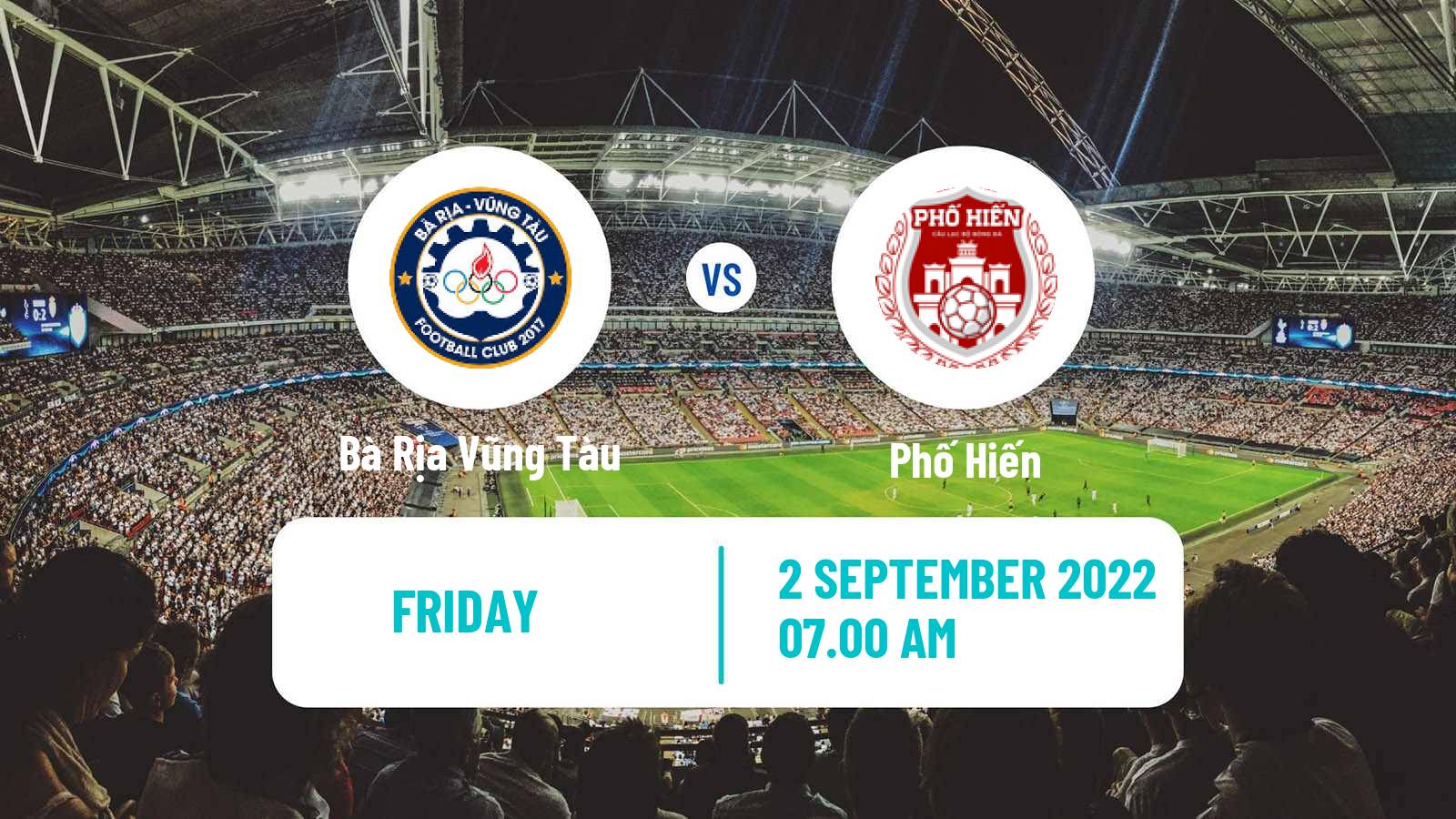 Soccer Vietnamese V League 2 Bà Rịa Vũng Tàu - Phố Hiến