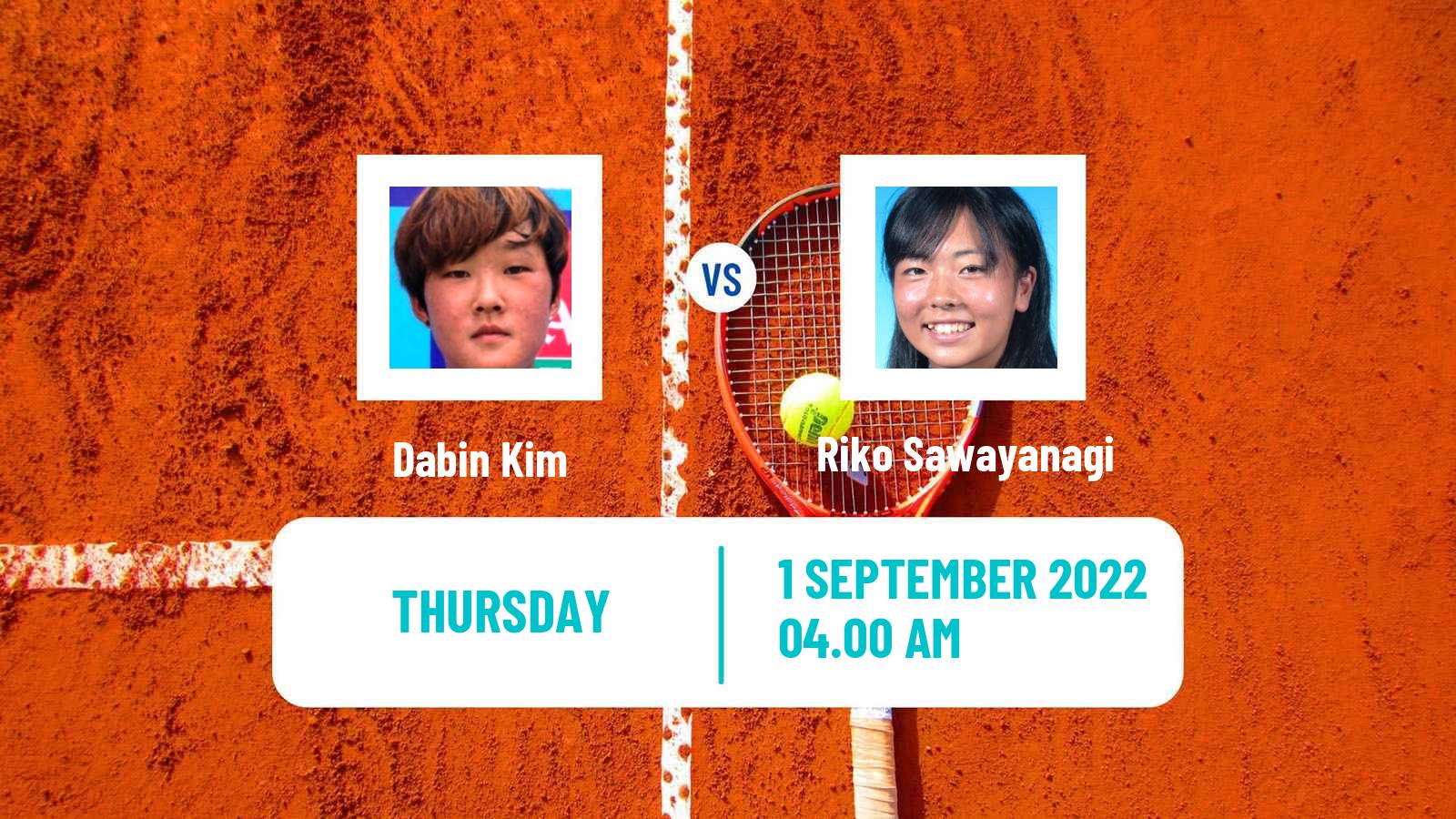 Tennis ITF Tournaments Dabin Kim - Riko Sawayanagi