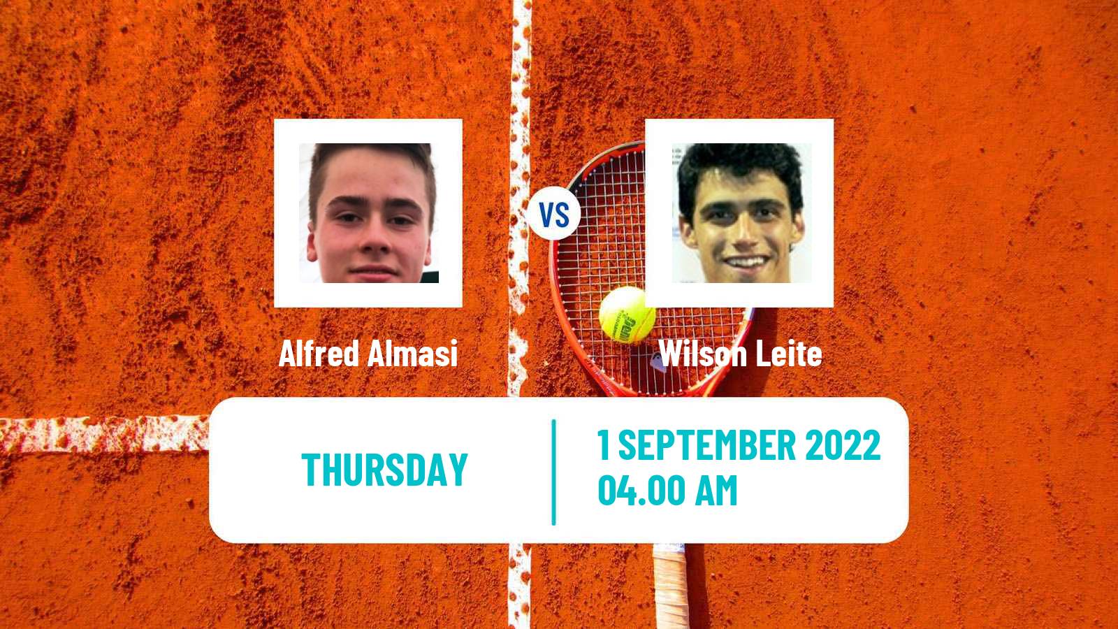 Tennis ITF Tournaments Alfred Almasi - Wilson Leite