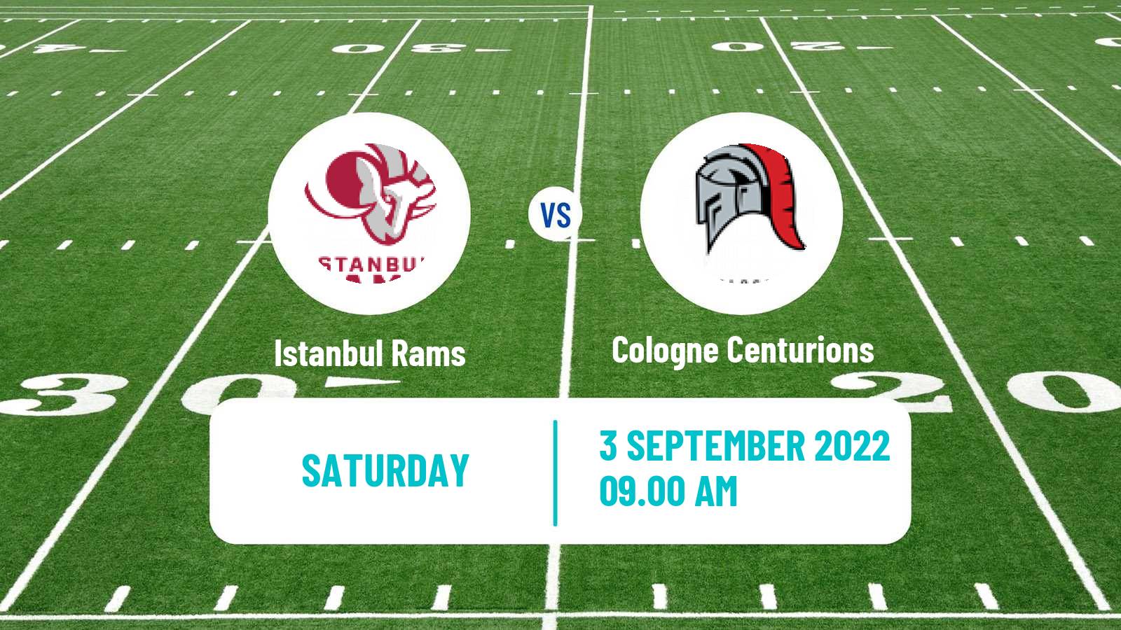 American football European League of American Football Istanbul Rams - Cologne Centurions