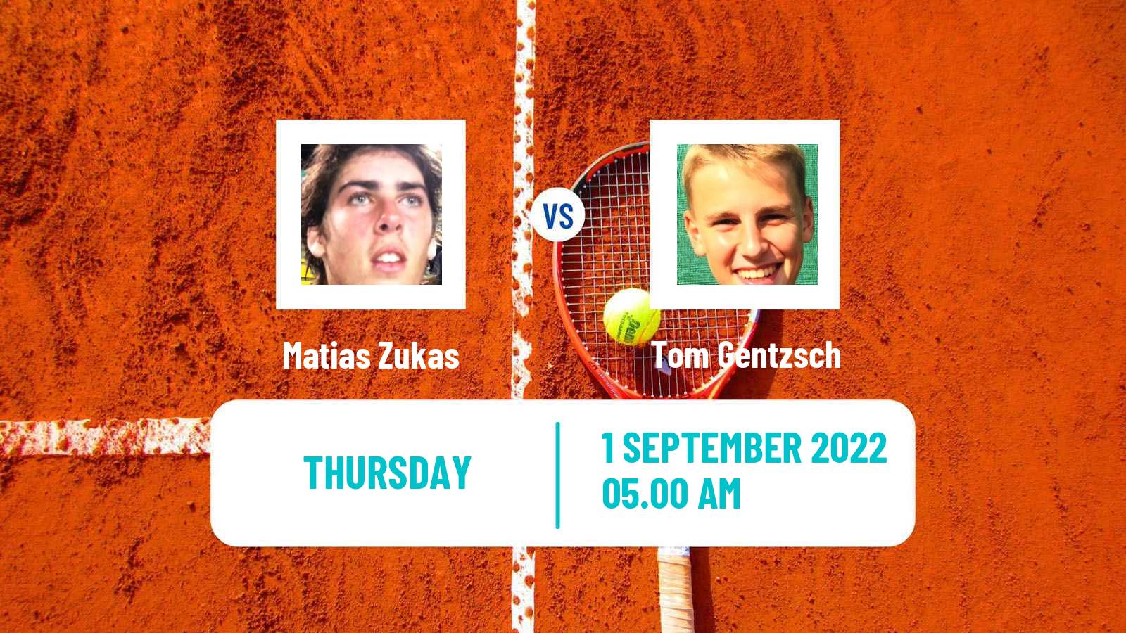 Tennis ITF Tournaments Matias Zukas - Tom Gentzsch