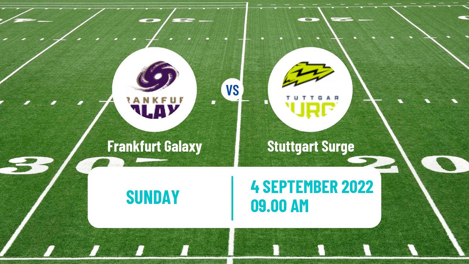 American football European League of American Football Frankfurt Galaxy - Stuttgart Surge