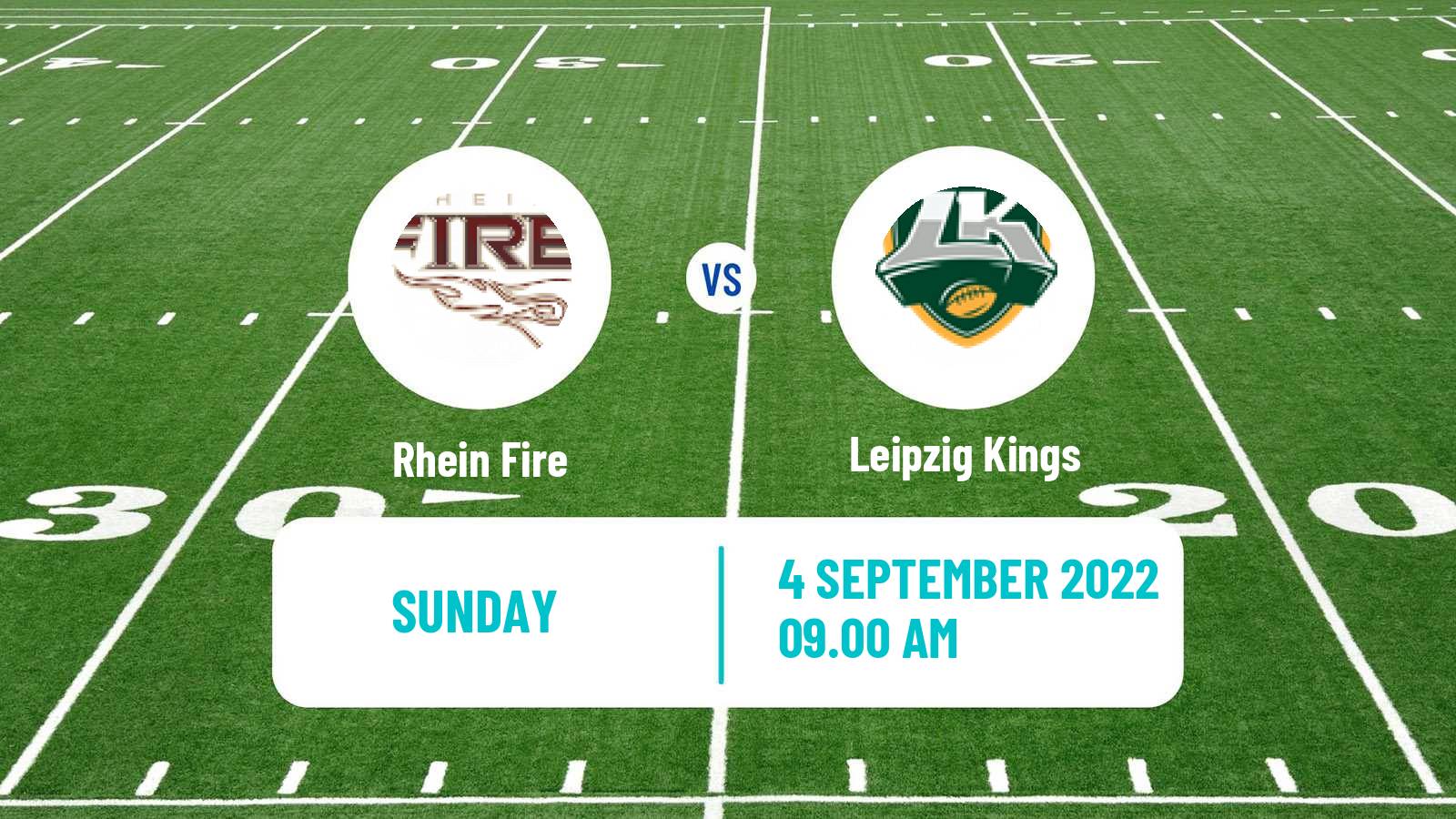 American football European League of American Football Rhein Fire - Leipzig Kings