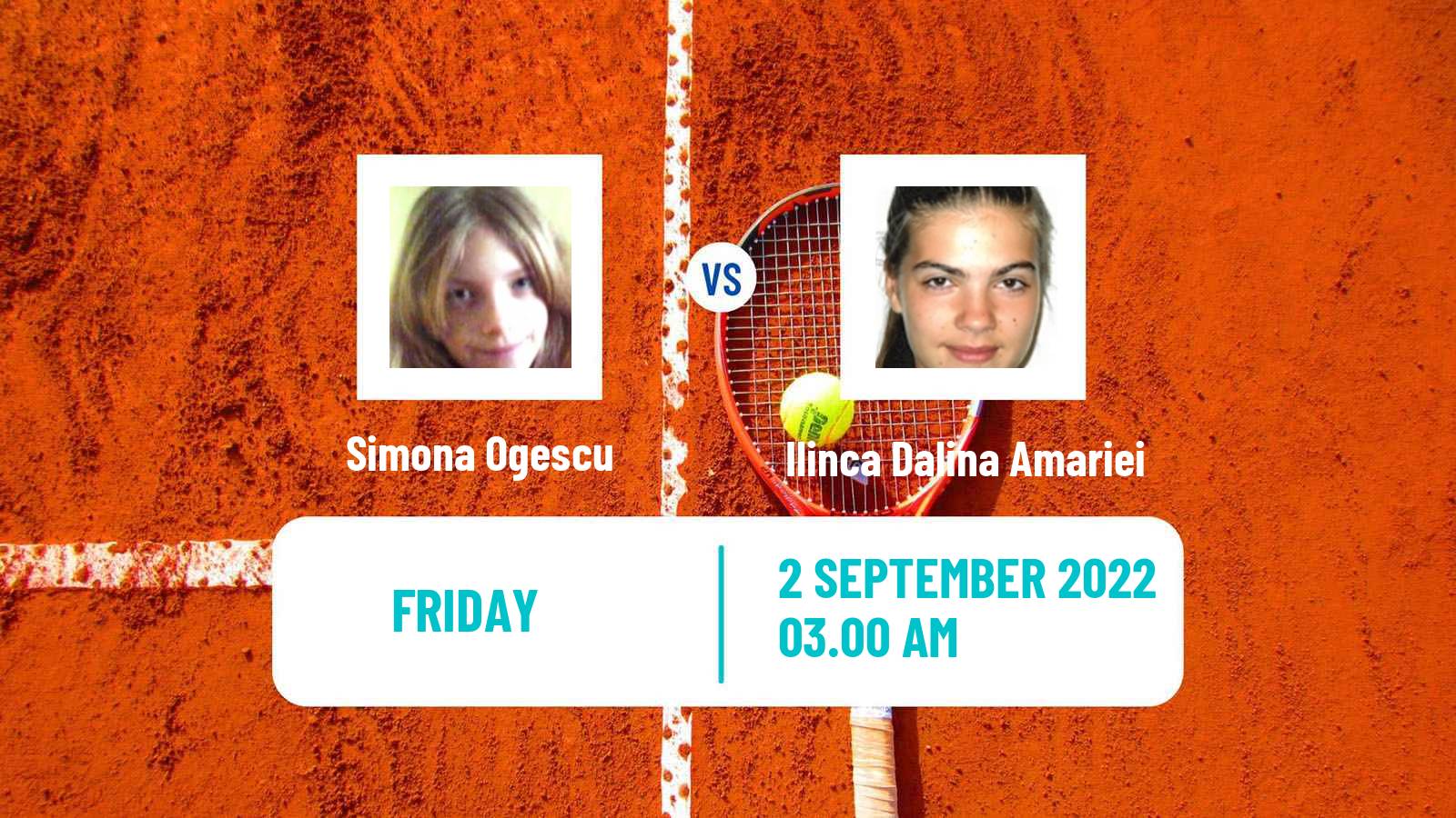 Tennis ITF Tournaments Simona Ogescu - Ilinca Dalina Amariei