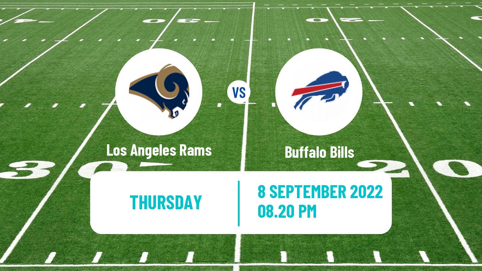 American football NFL Los Angeles Rams - Buffalo Bills