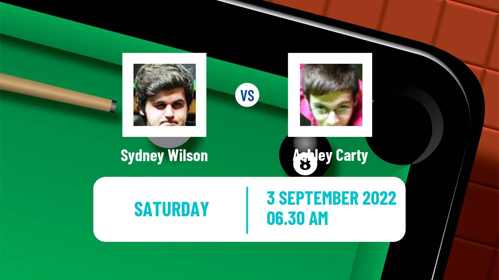 Snooker Snooker Sydney Wilson - Ashley Carty