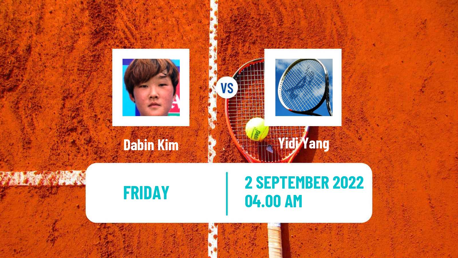 Tennis ITF Tournaments Dabin Kim - Yidi Yang