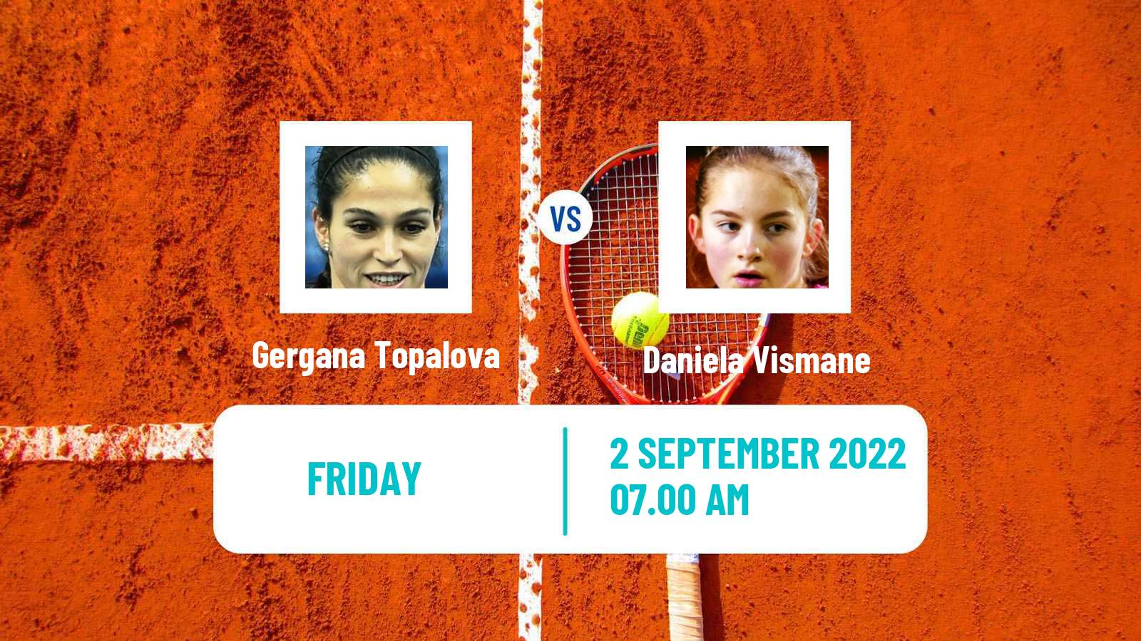 Tennis ITF Tournaments Gergana Topalova - Daniela Vismane