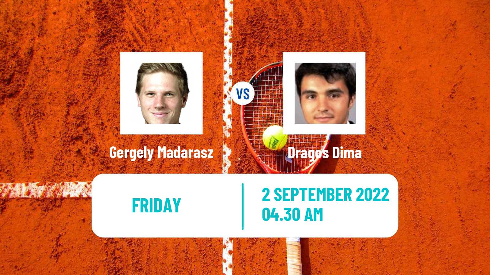 Tennis ITF Tournaments Gergely Madarasz - Dragos Dima