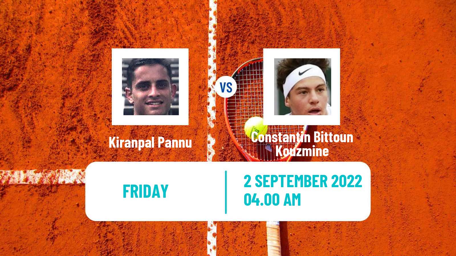 Tennis ITF Tournaments Kiranpal Pannu - Constantin Bittoun Kouzmine