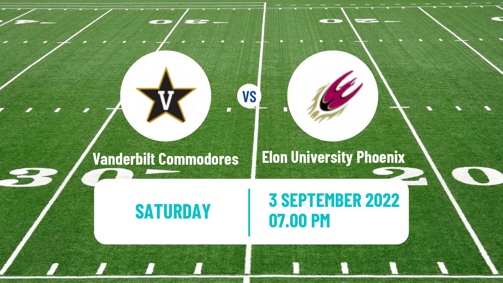 American football NCAA College Football Vanderbilt Commodores - Elon University Phoenix