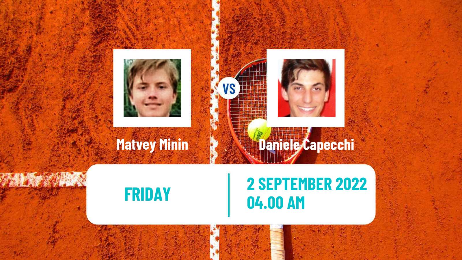 Tennis ITF Tournaments Matvey Minin - Daniele Capecchi