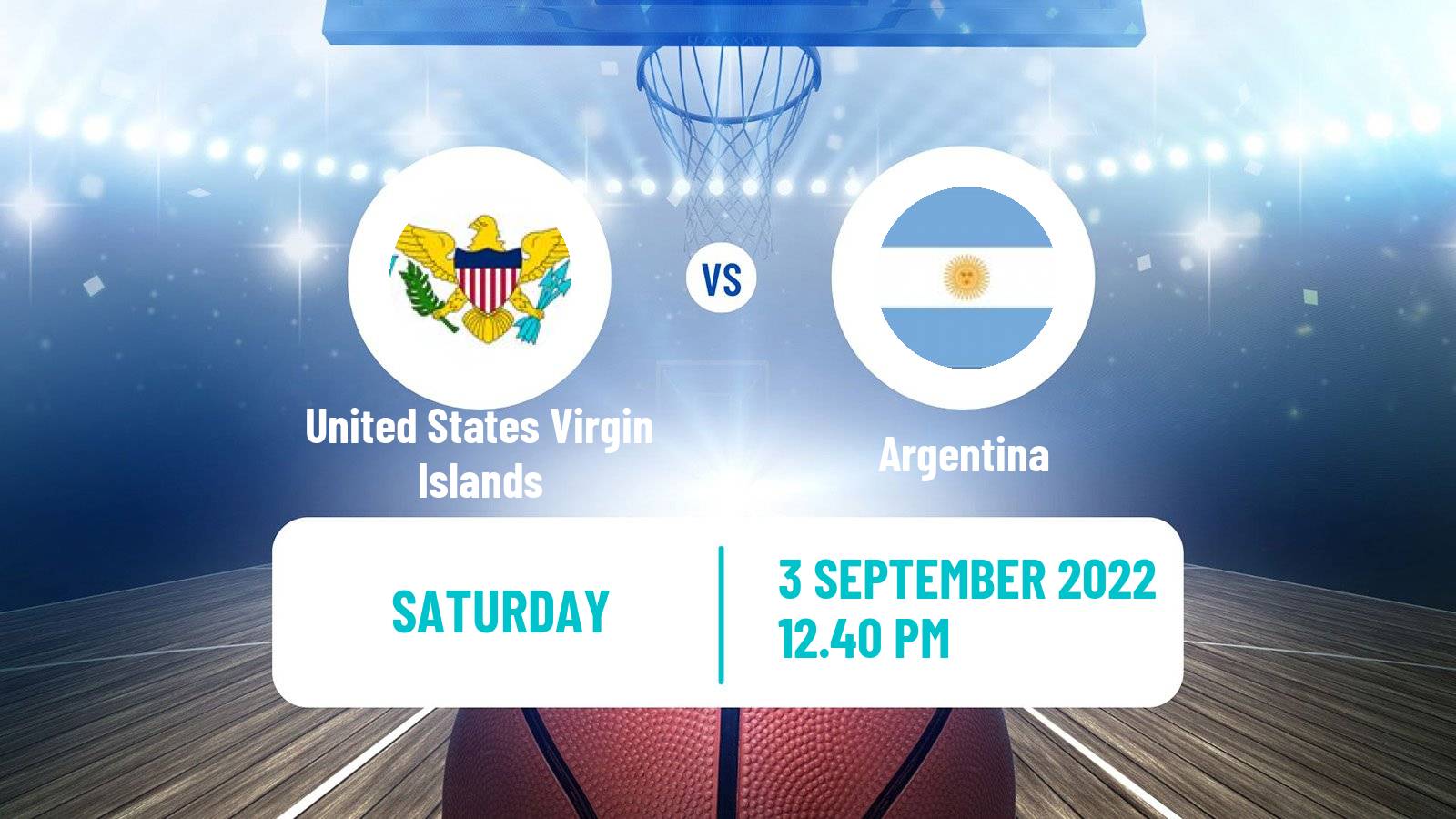 Basketball AmeriCup Basketball United States Virgin Islands - Argentina