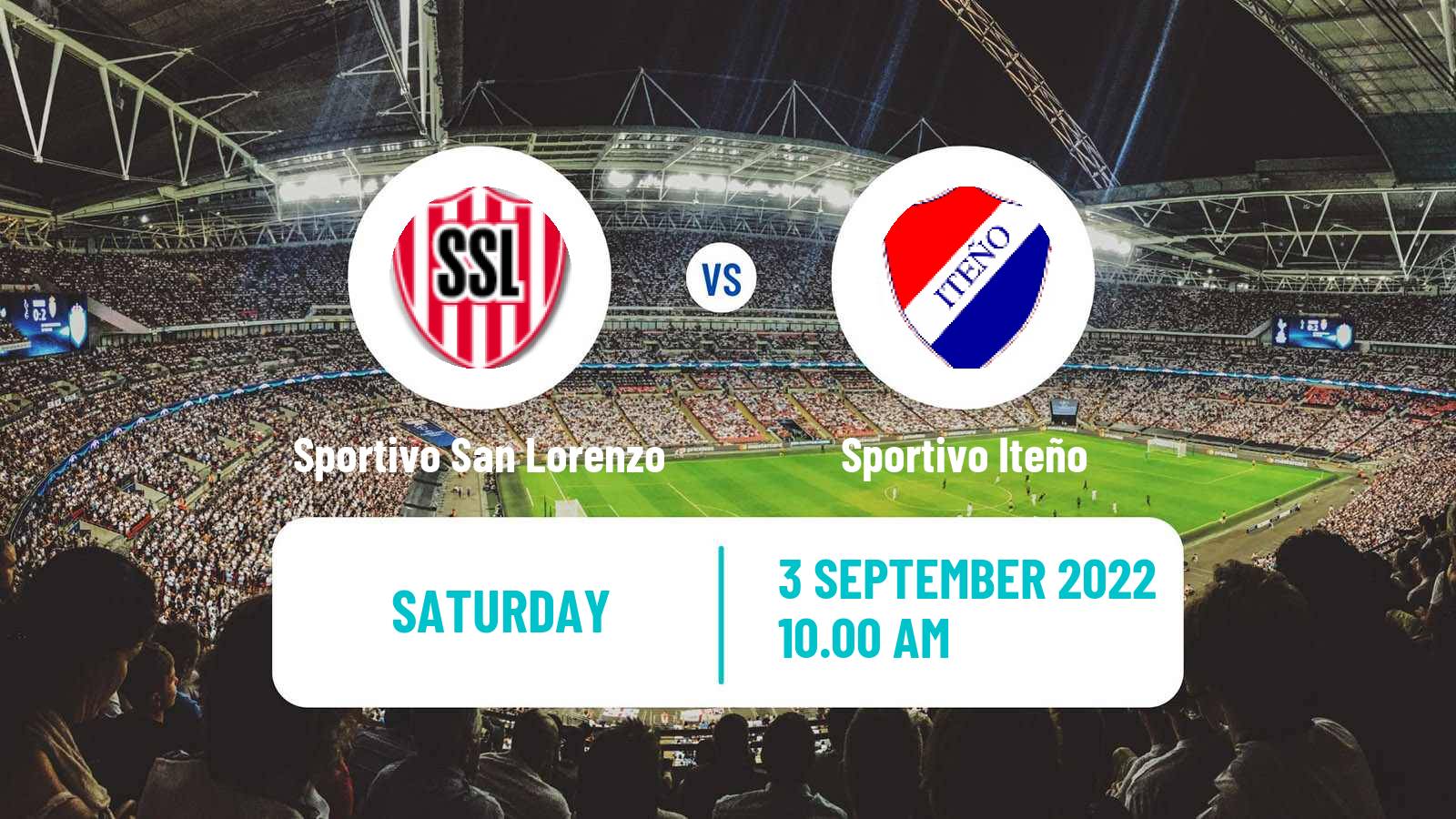 Soccer Paraguayan Division Intermedia Sportivo San Lorenzo - Sportivo Iteño