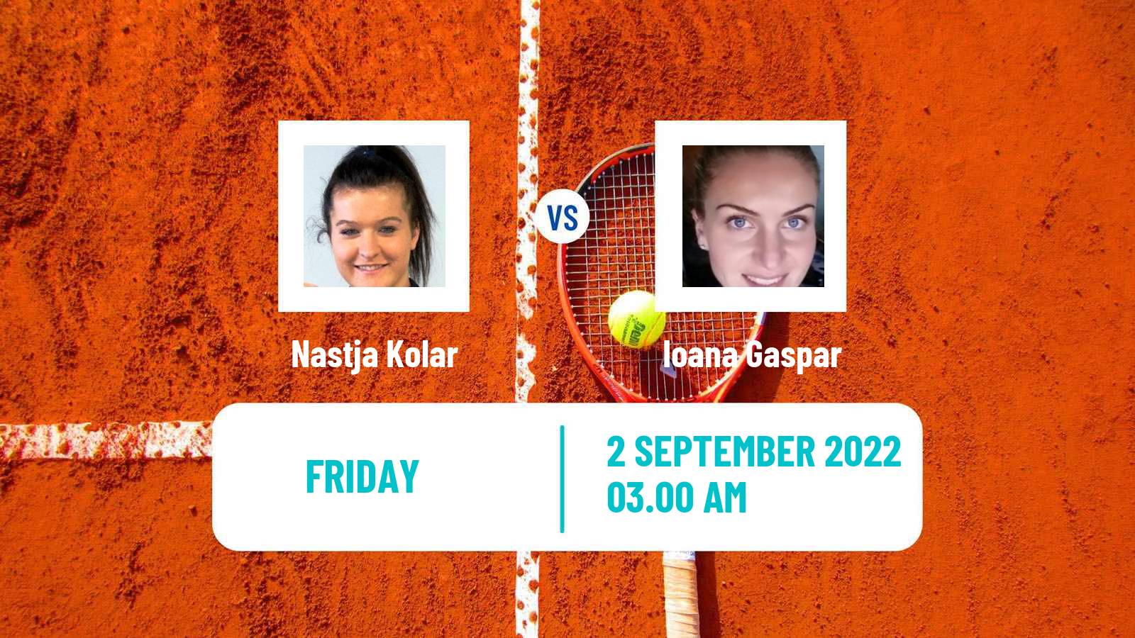 Tennis ITF Tournaments Nastja Kolar - Ioana Gaspar