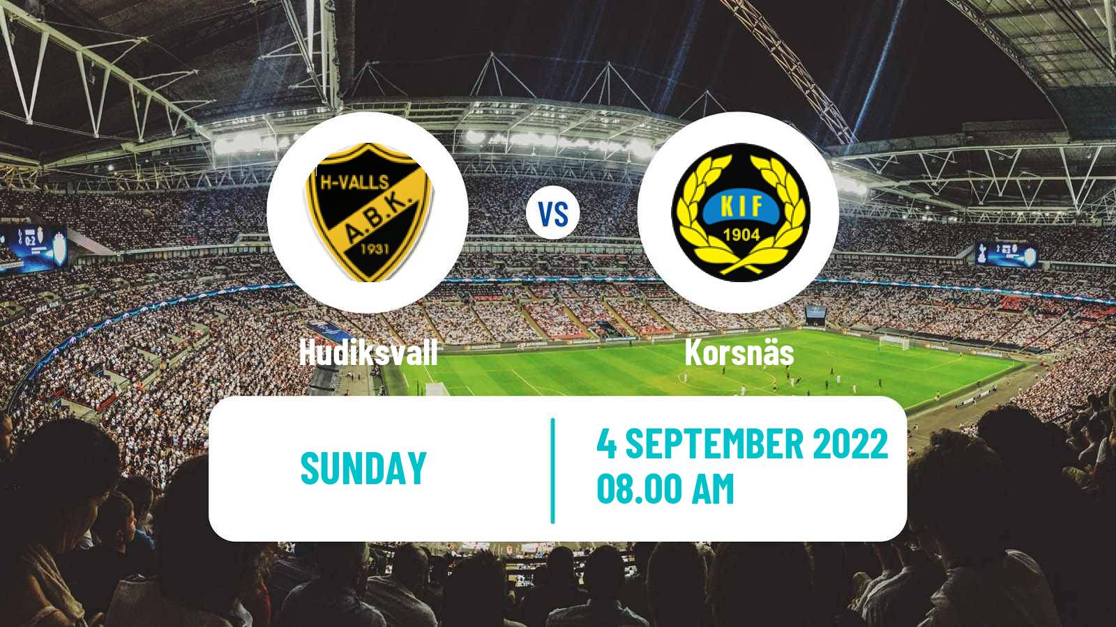 Soccer Swedish Division 2 - Norra Svealand Hudiksvall - Korsnäs