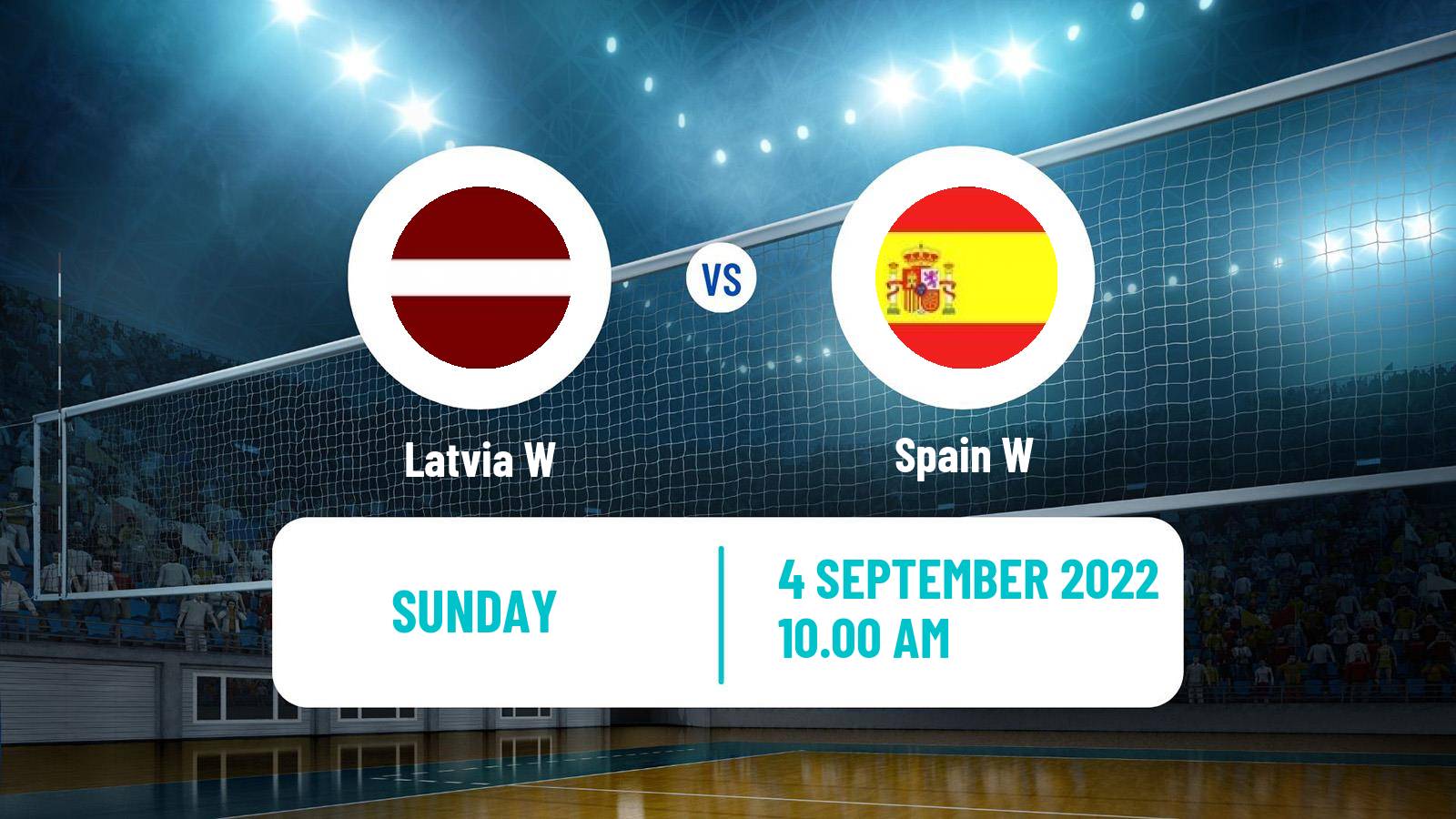 Volleyball European Championships Volleyball Women Latvia W - Spain W