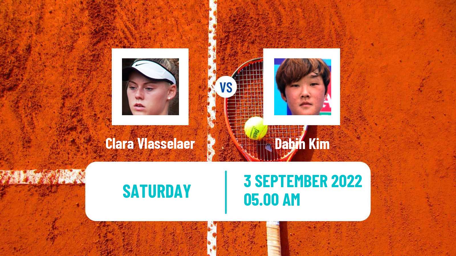 Tennis ITF Tournaments Clara Vlasselaer - Dabin Kim