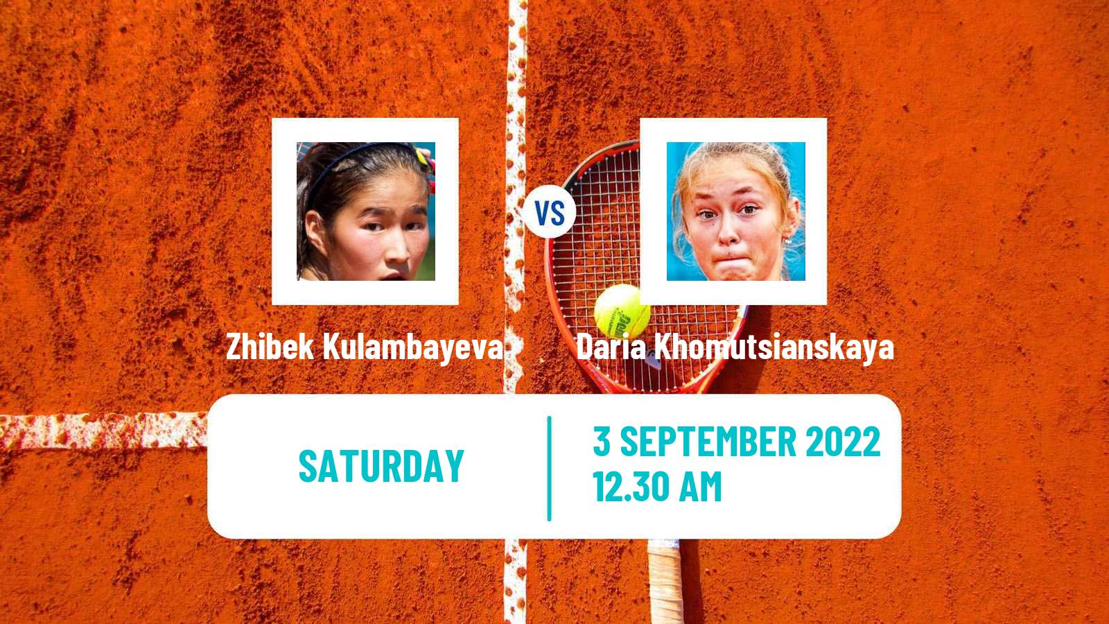 Tennis ITF Tournaments Zhibek Kulambayeva - Daria Khomutsianskaya