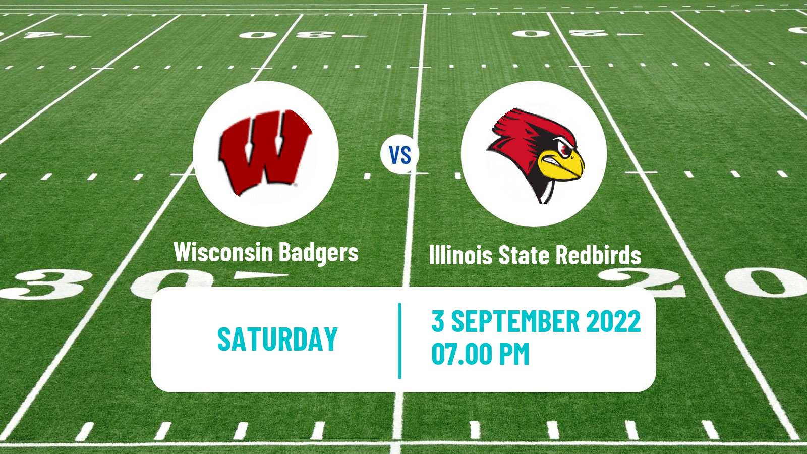 American football NCAA College Football Wisconsin Badgers - Illinois State Redbirds