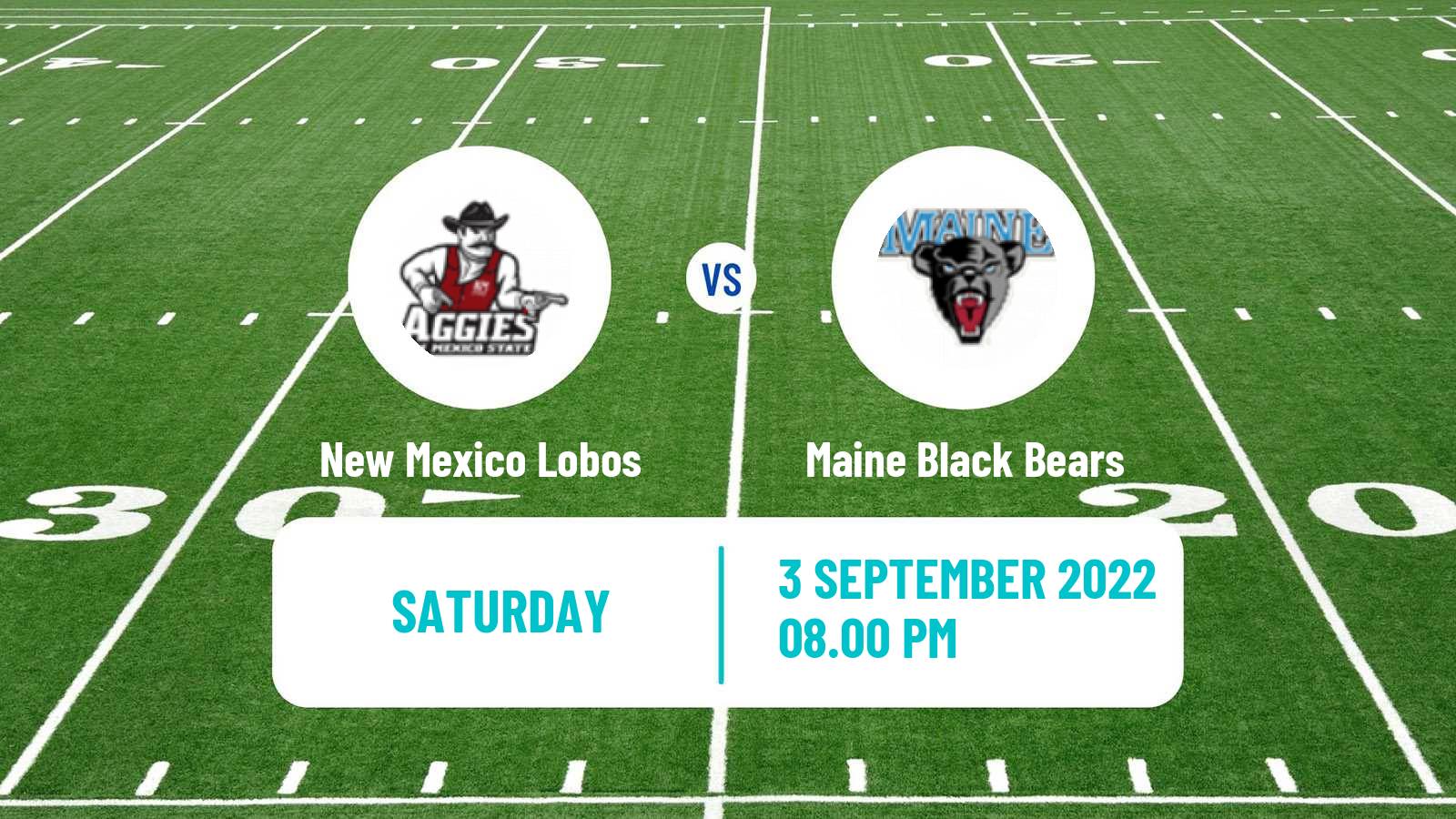 American football NCAA College Football New Mexico Lobos - Maine Black Bears