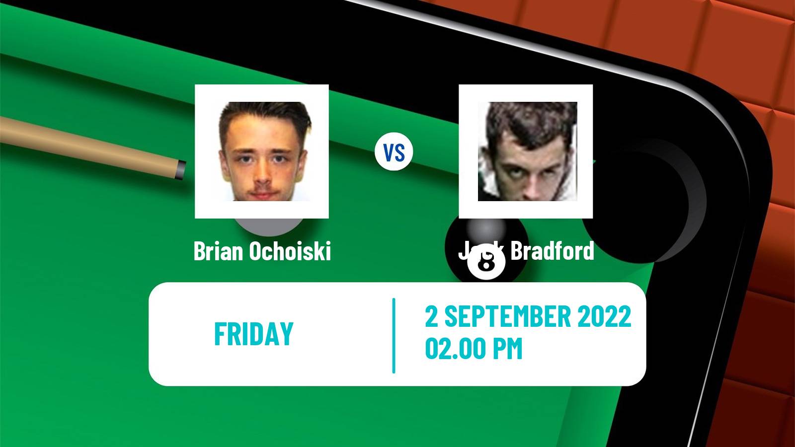 Snooker Snooker Brian Ochoiski - Jack Bradford