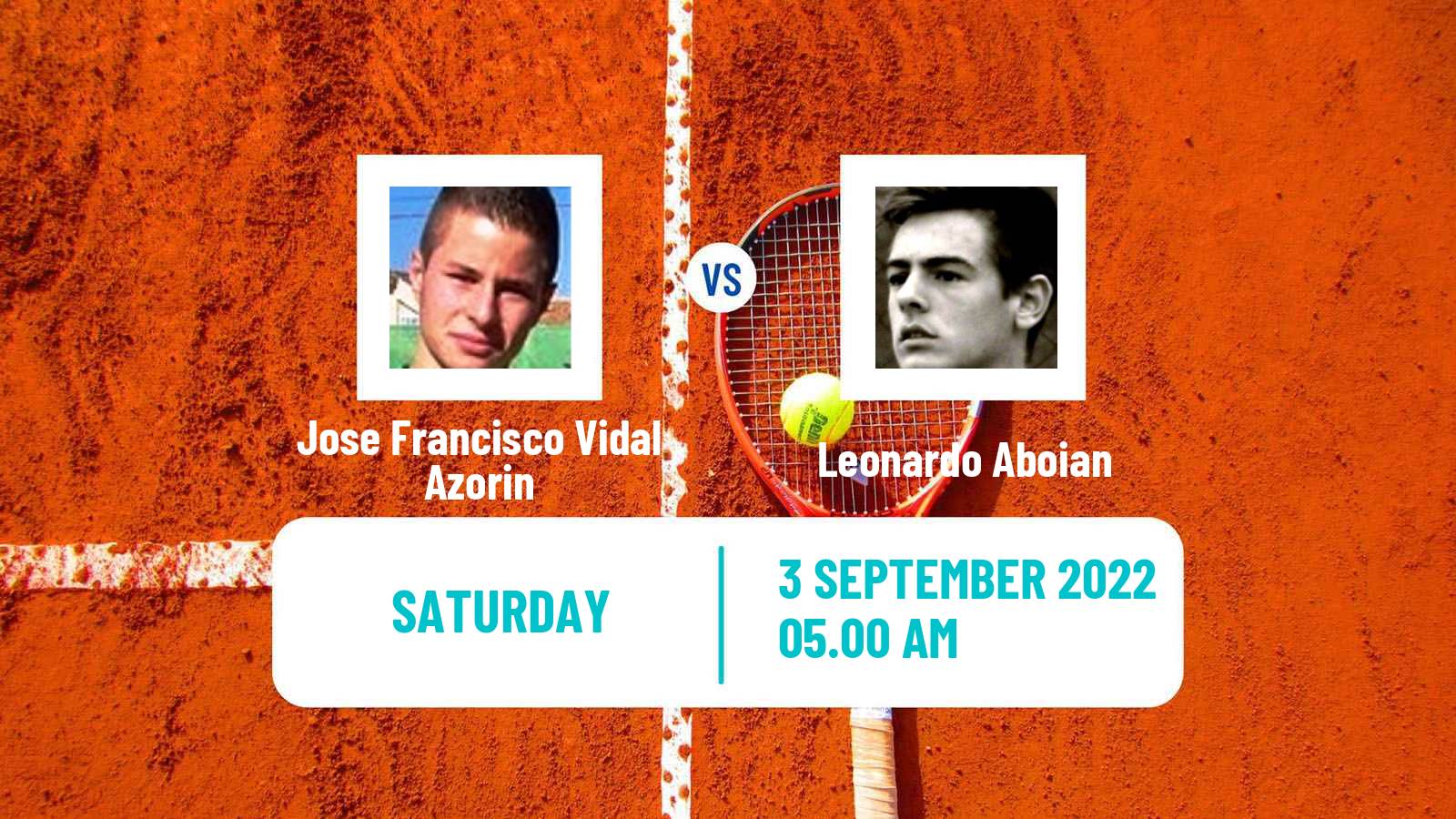 Tennis ITF Tournaments Jose Francisco Vidal Azorin - Leonardo Aboian