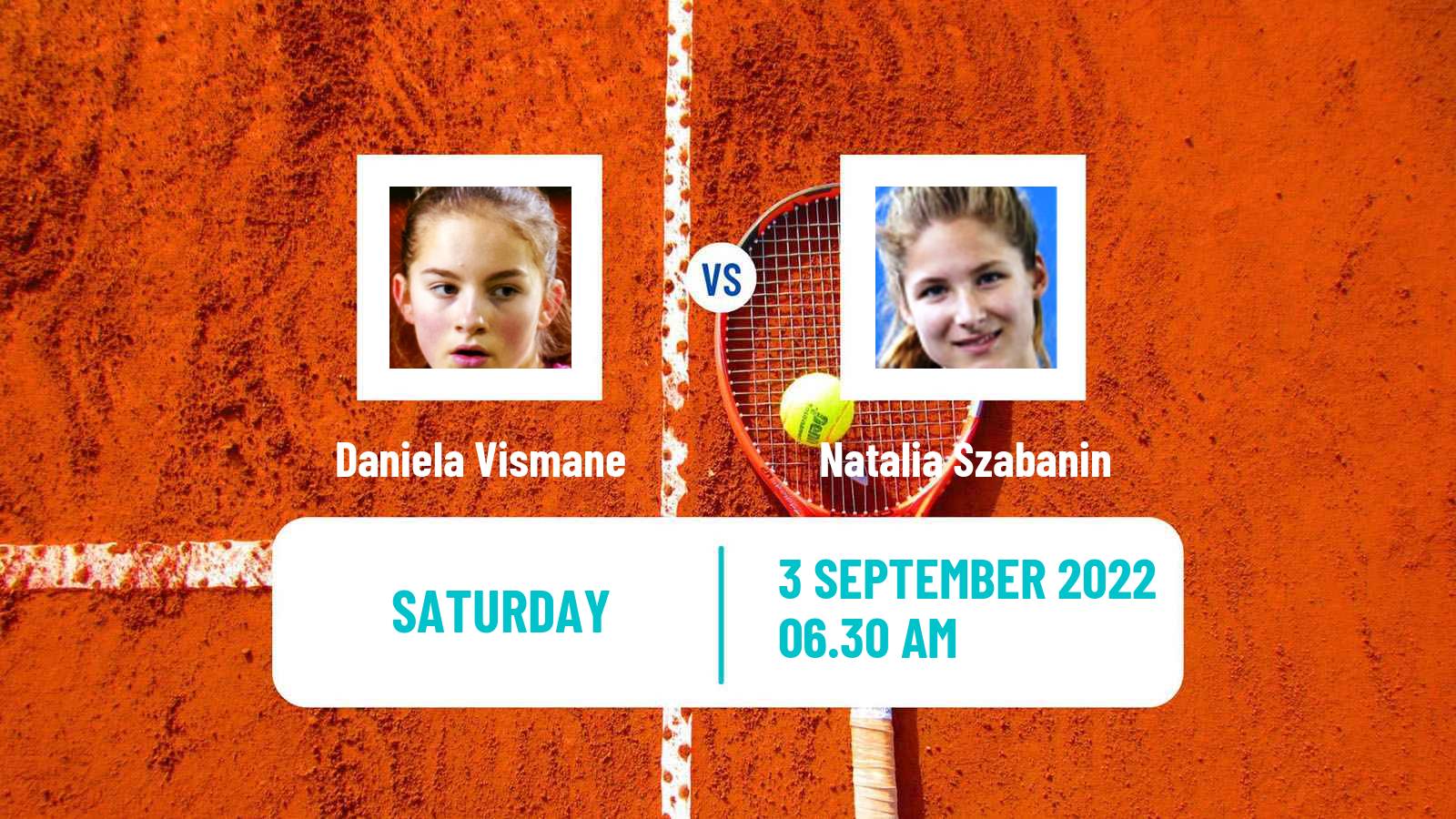 Tennis ITF Tournaments Daniela Vismane - Natalia Szabanin