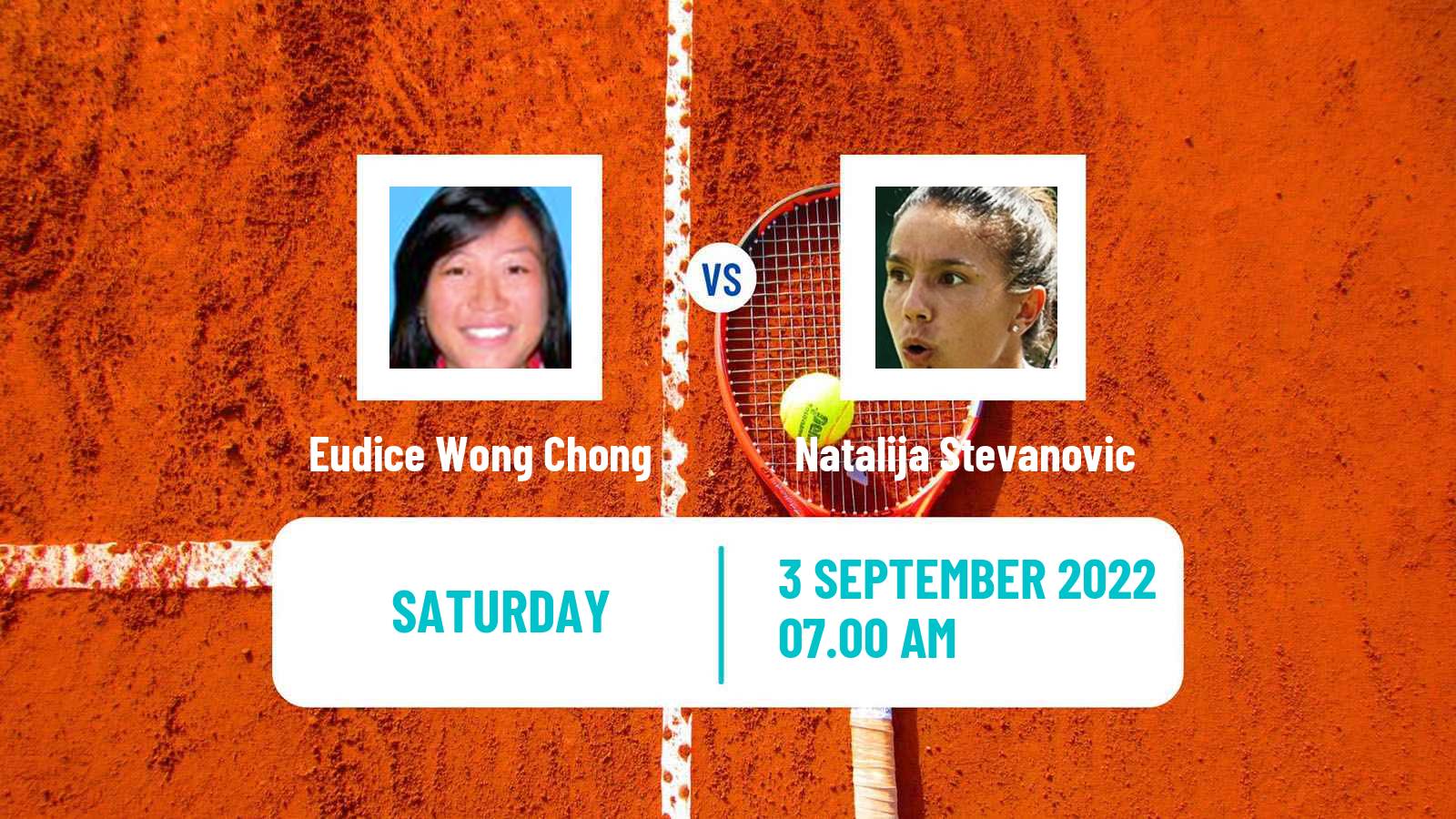 Tennis ITF Tournaments Eudice Wong Chong - Natalija Stevanovic