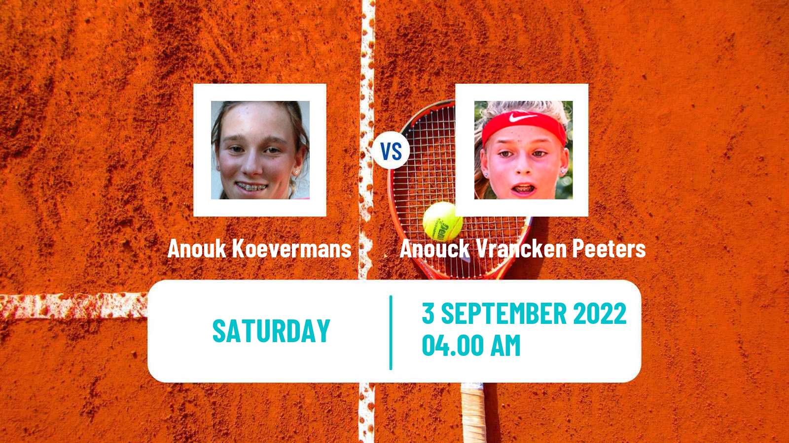 Tennis ITF Tournaments Anouk Koevermans - Anouck Vrancken Peeters