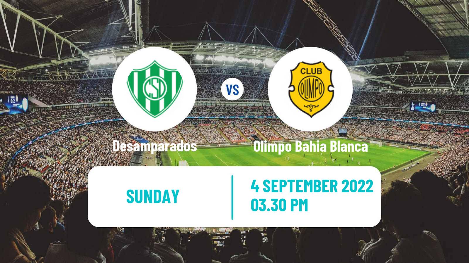 Soccer Argentinian Torneo Federal Desamparados - Olimpo Bahia Blanca