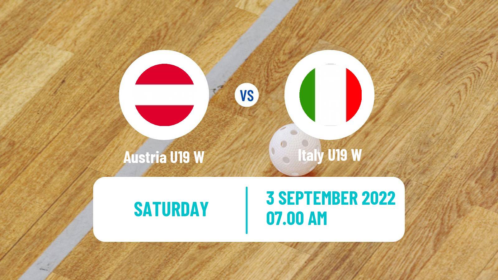 Floorball World Championship Floorball U19 Women Austria U19 W - Italy U19 W