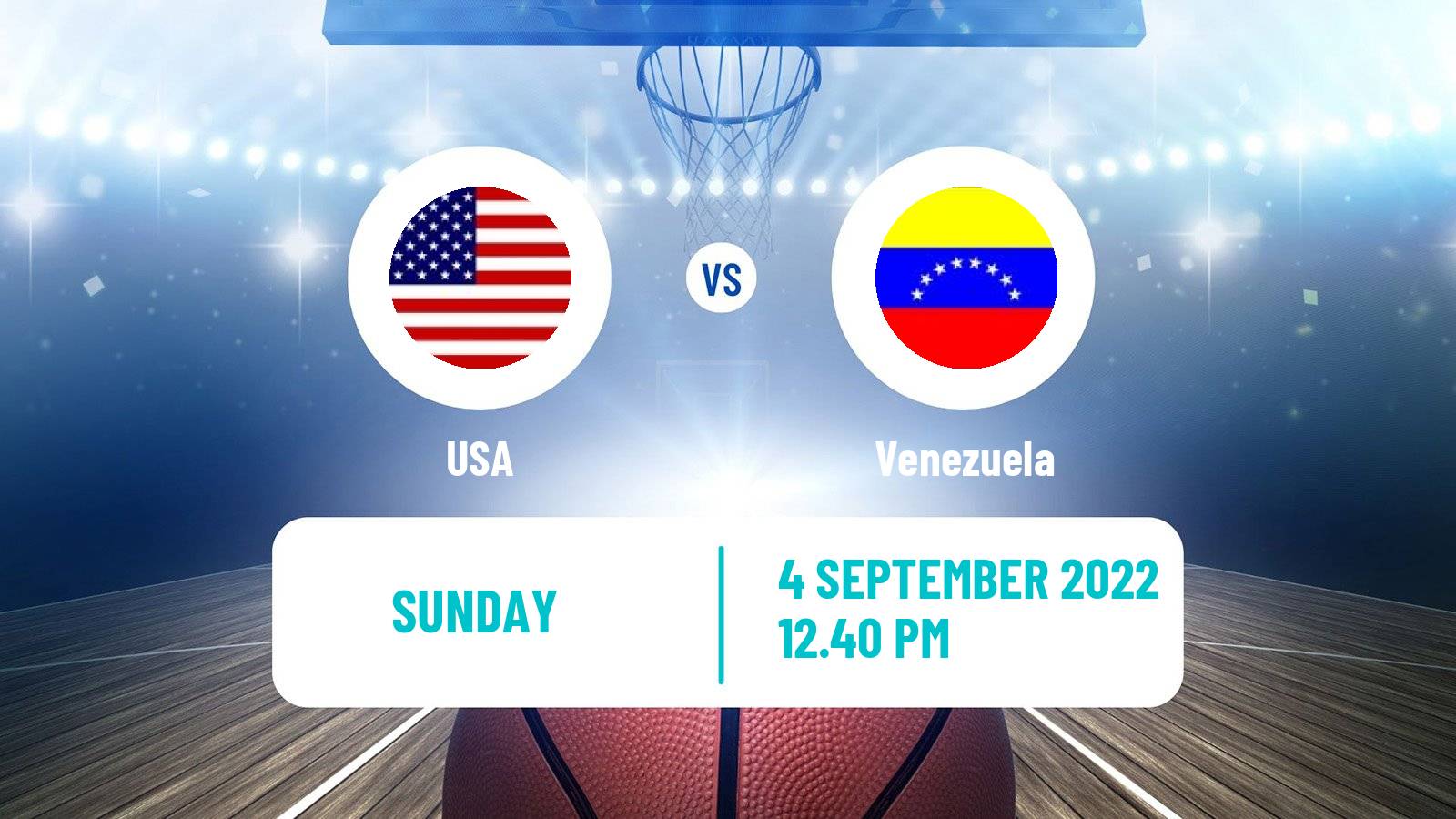Basketball AmeriCup Basketball USA - Venezuela