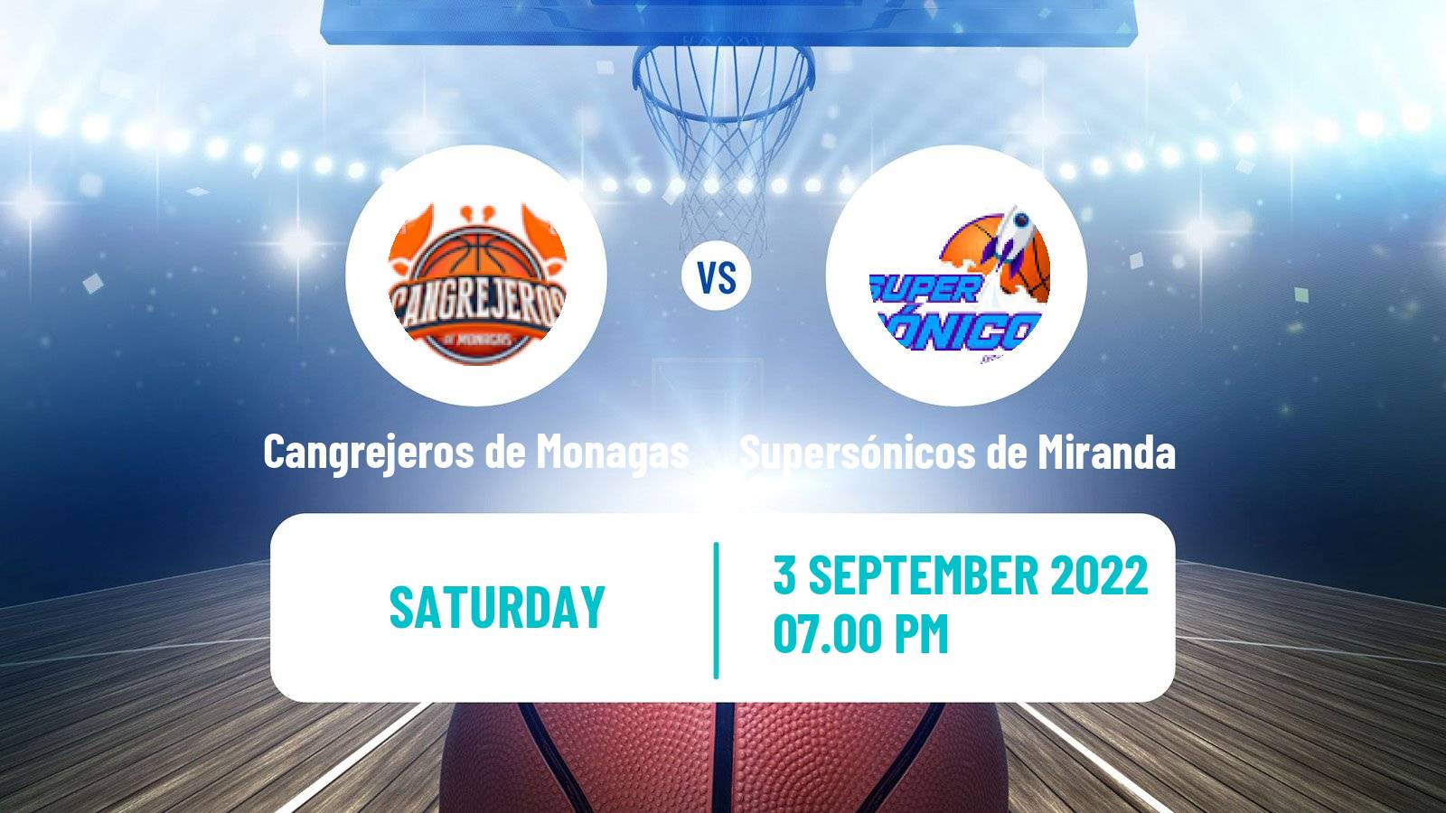 Basketball Venezuelan Superliga Basketball Cangrejeros de Monagas - Supersónicos de Miranda