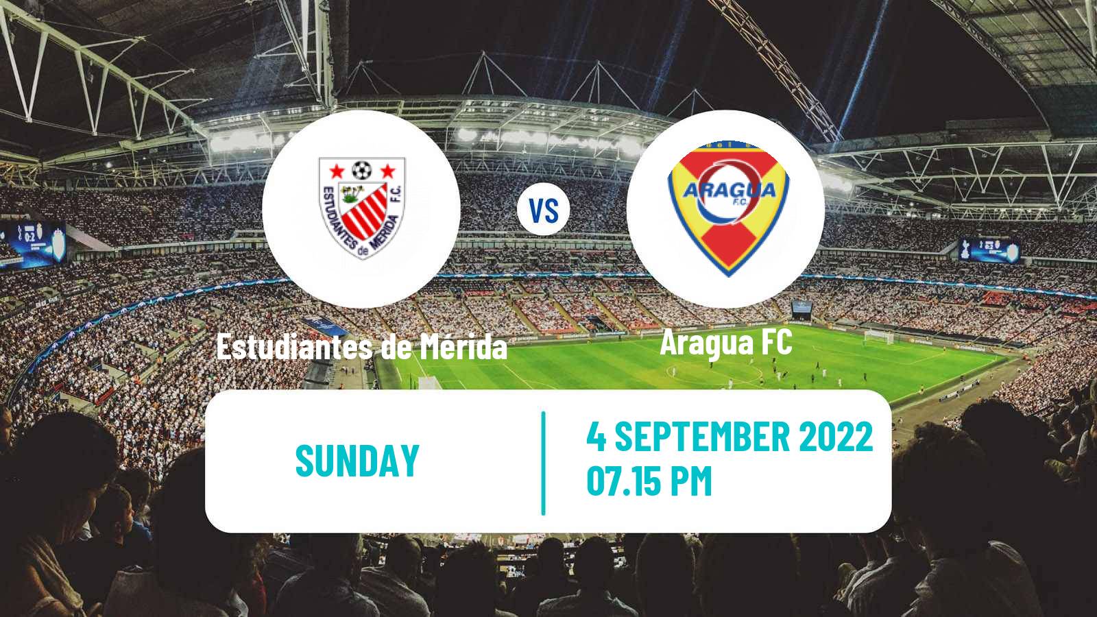 Soccer Venezuelan Primera Division Estudiantes de Mérida - Aragua