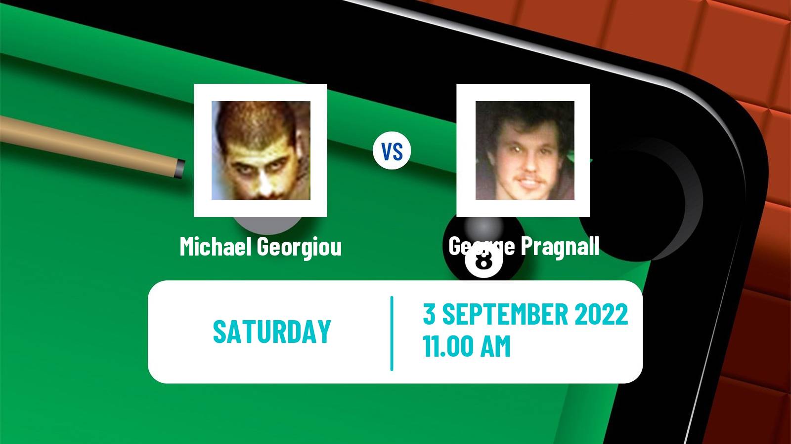 Snooker Snooker Michael Georgiou - George Pragnall