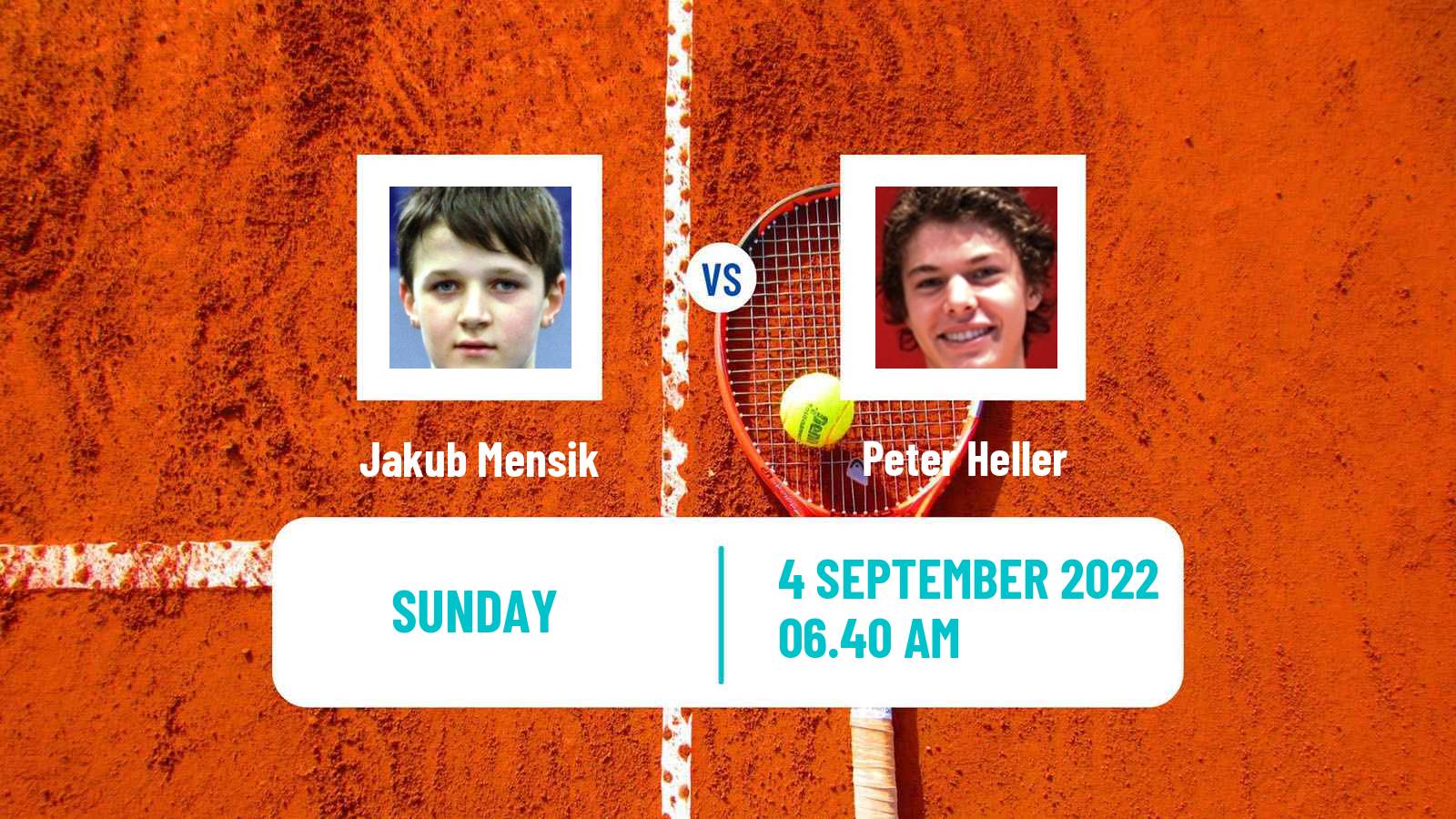 Tennis ITF Tournaments Jakub Mensik - Peter Heller