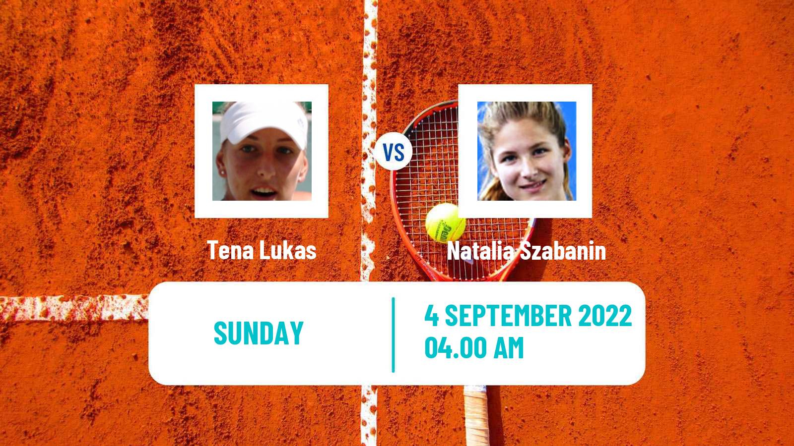Tennis ITF Tournaments Tena Lukas - Natalia Szabanin