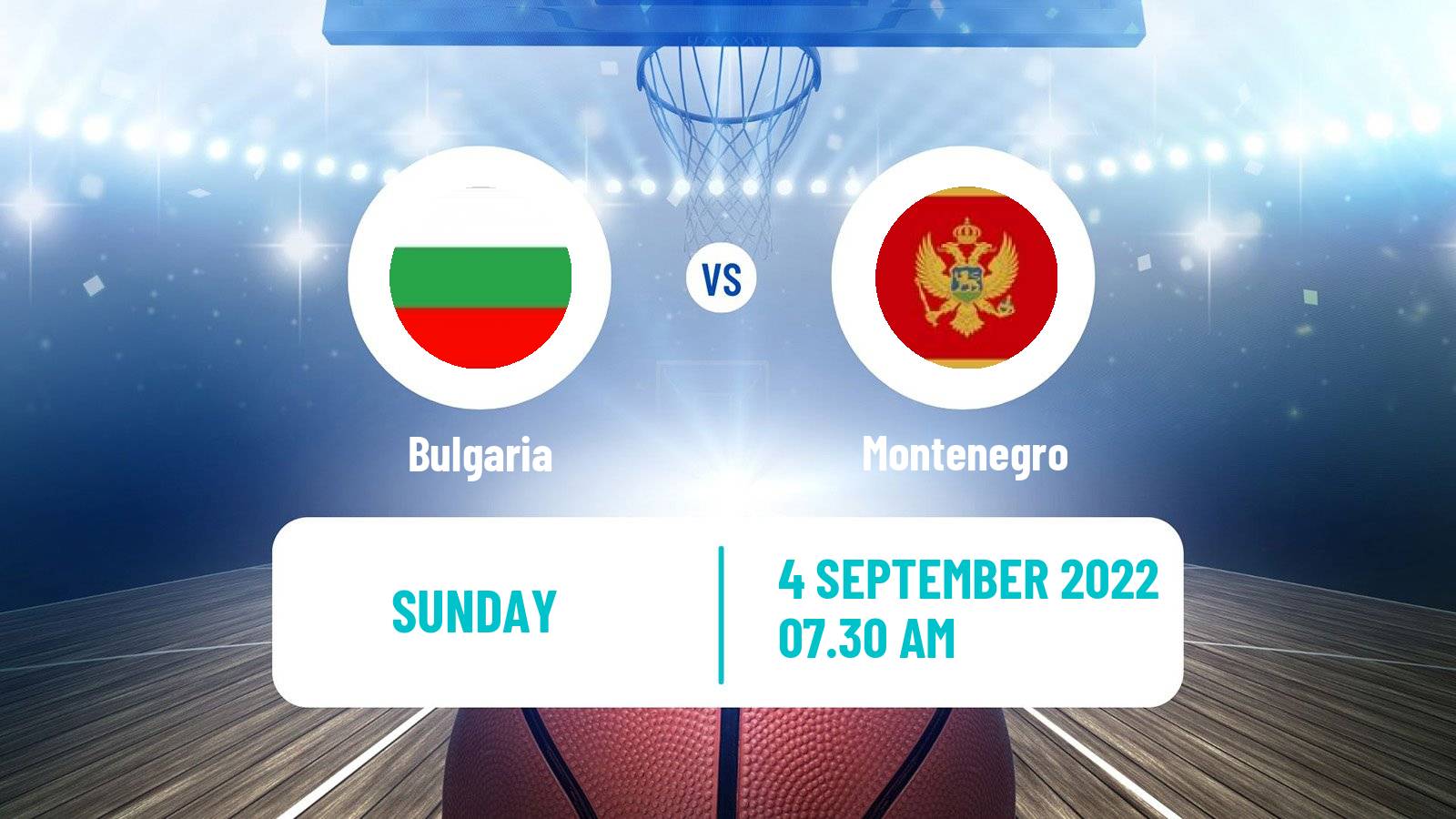 Basketball EuroBasket Bulgaria - Montenegro